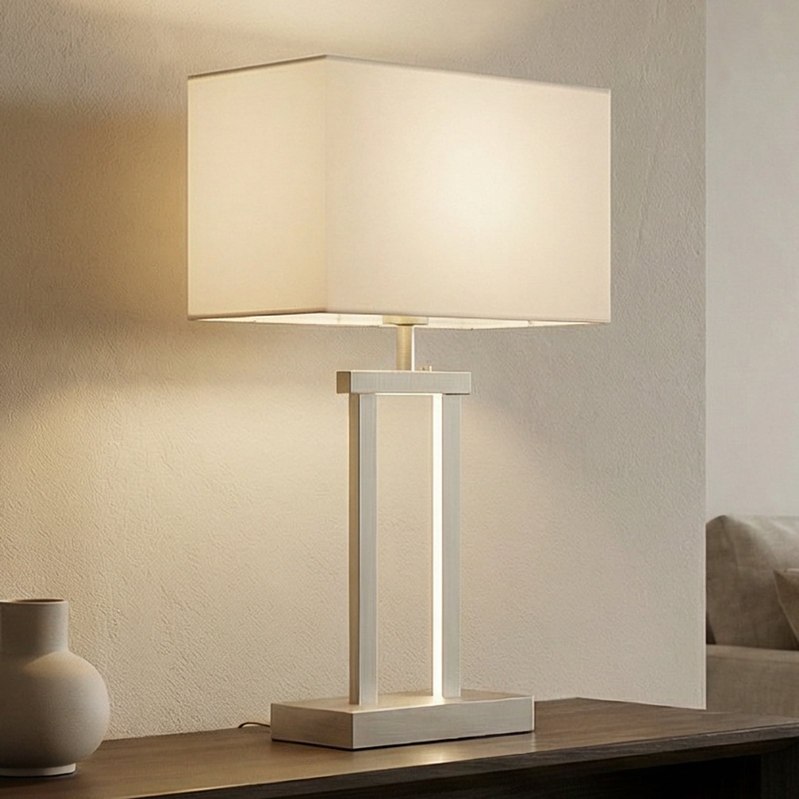 Sigurd Pöytävalaisin White/Nickel - Lindby