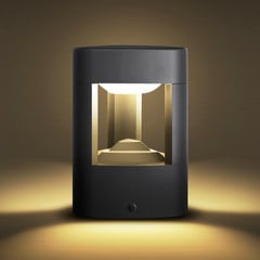 Lucande lampioncino LED Pirron, 20 cm, triangolare, IP54