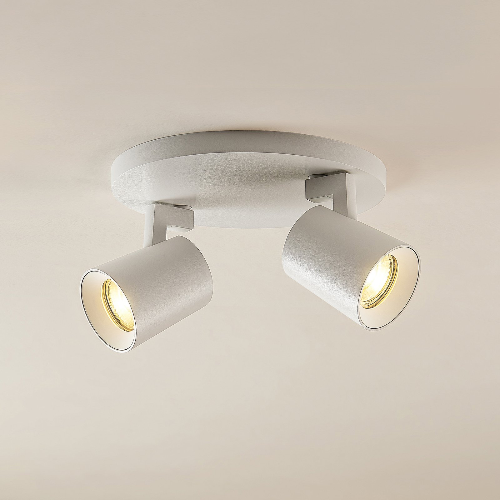 Ontwijken Praktisch lucht Arcchio Iavo plafondspot, rond, 2-lamps, wit | Lampen24.nl