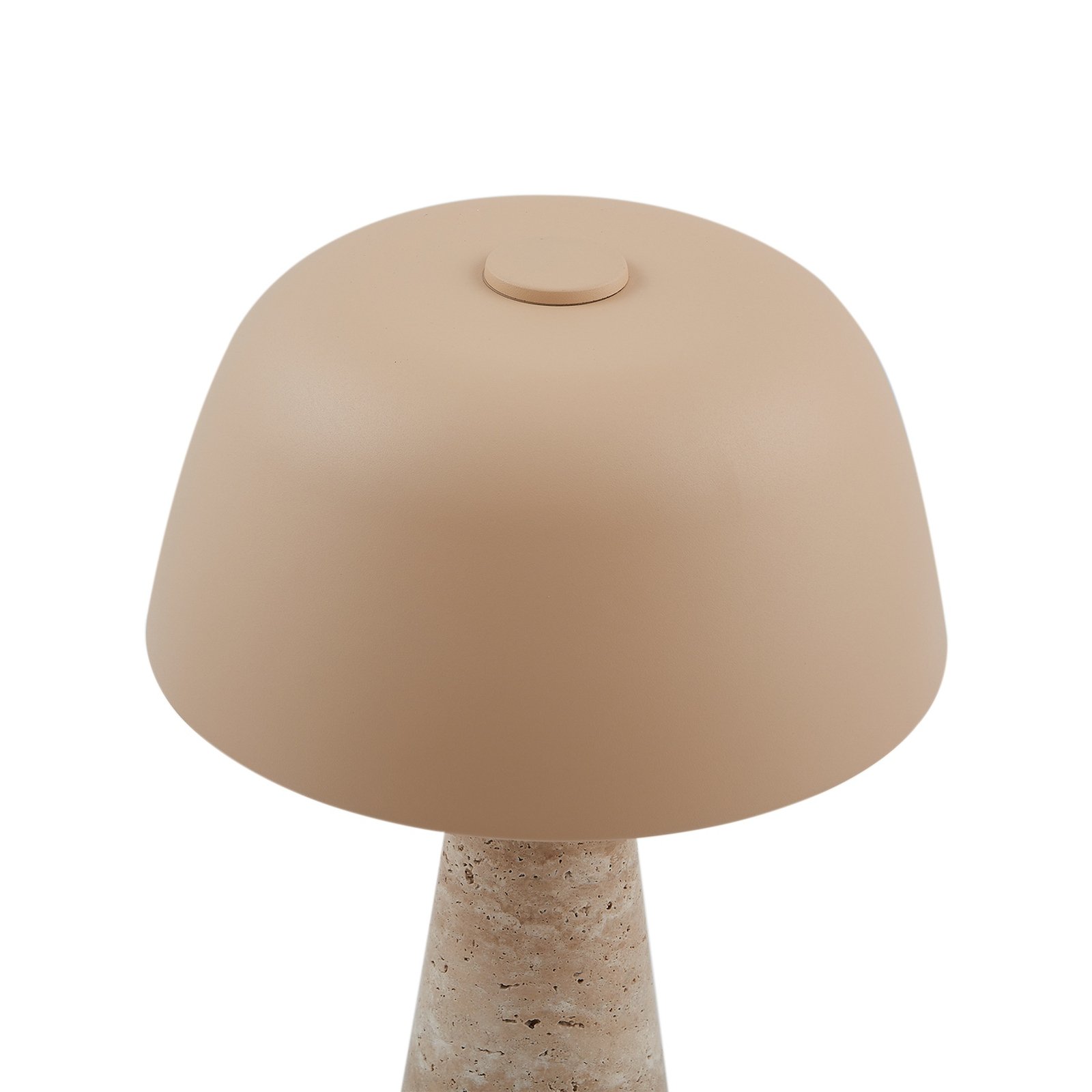 Lindby bordlampe Magritt, beige, metall, stein, 41 cm