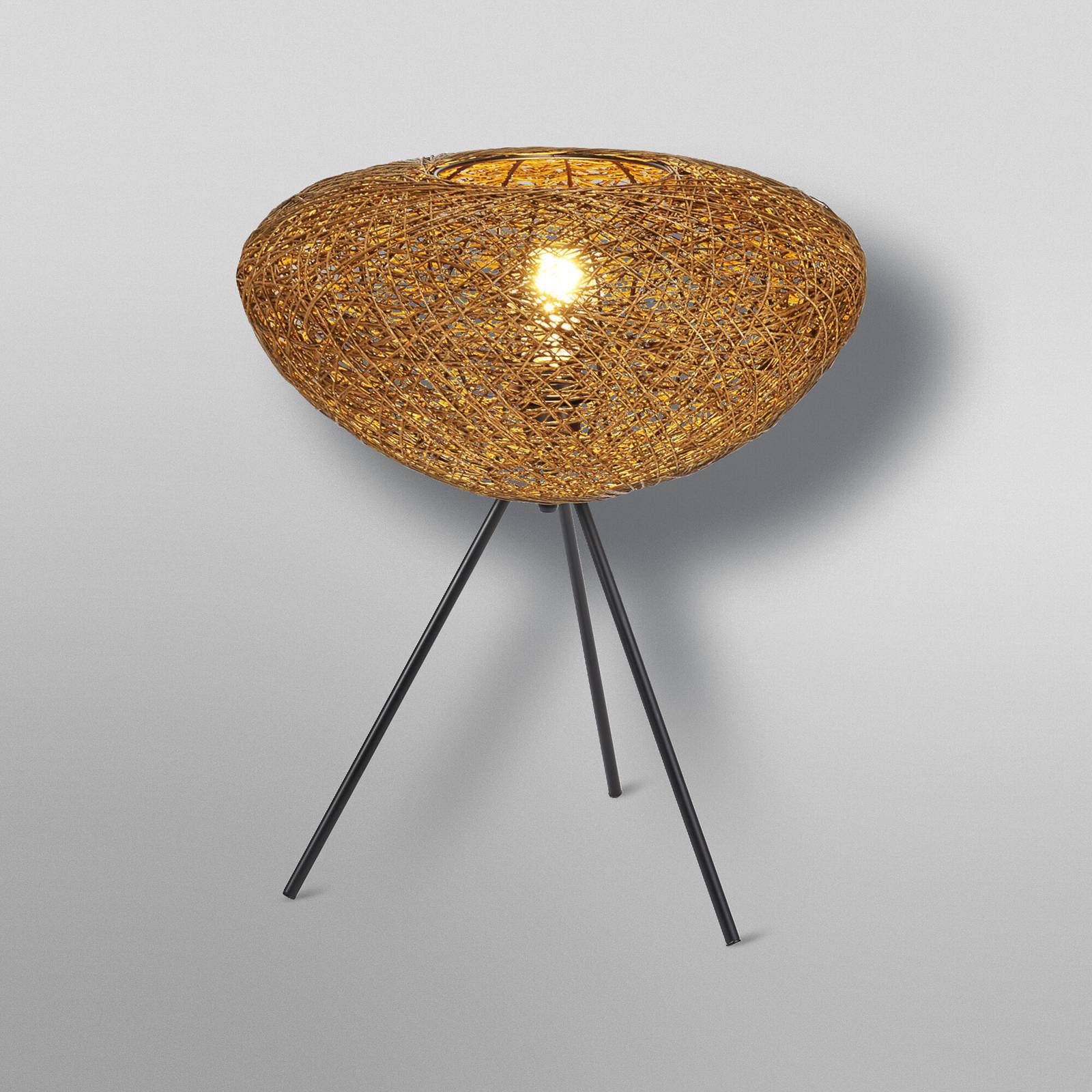 Lampa stołowa OSRAM Decor Paper Drop, trójnóg, beżowa, E27