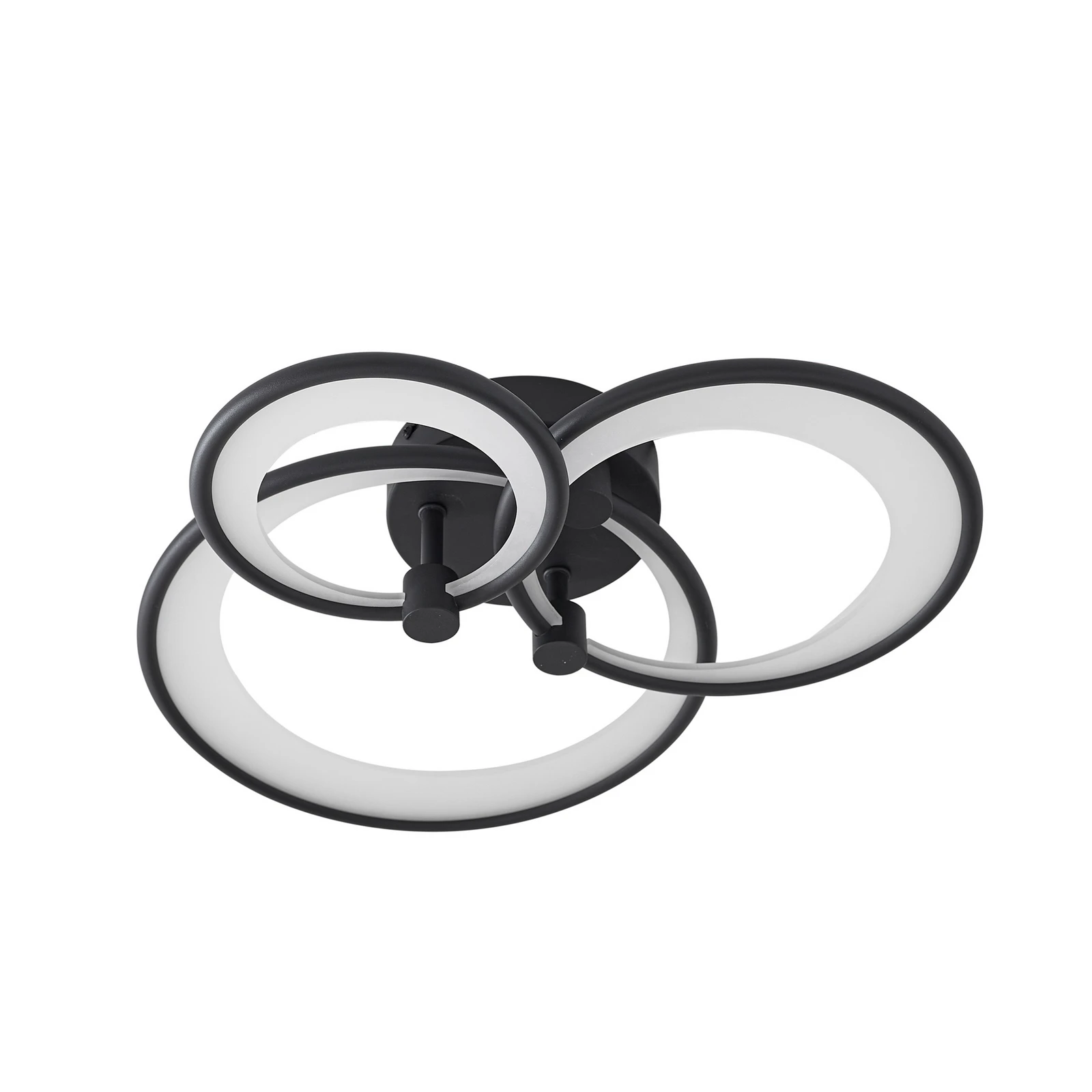 Lindby LED-loftlampe Sorma, sort, CCT, dæmpbar