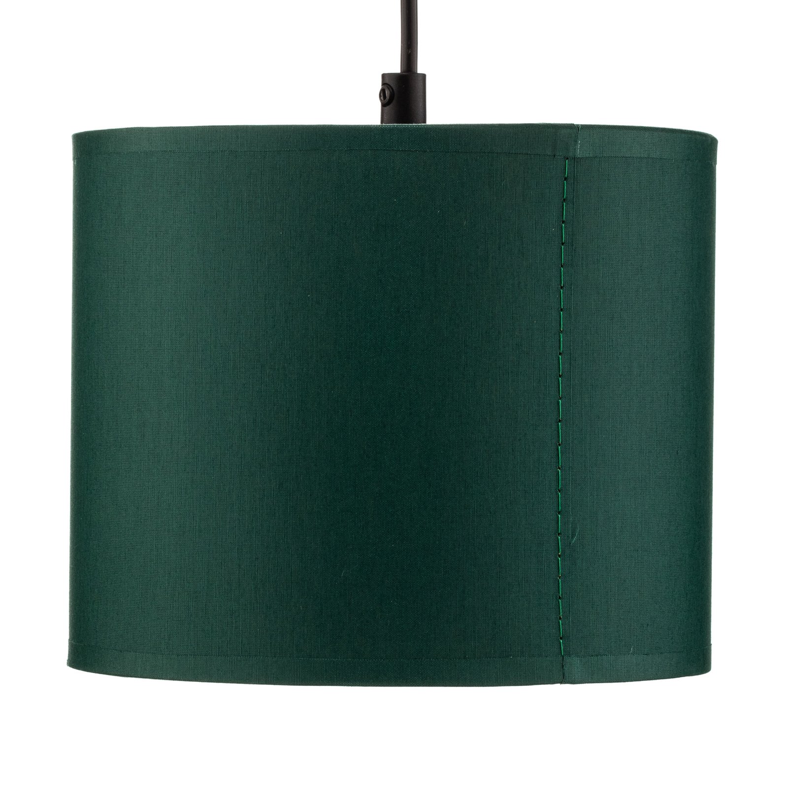 Pendant light Soho, cylindrical, round 3-bulb green/gold