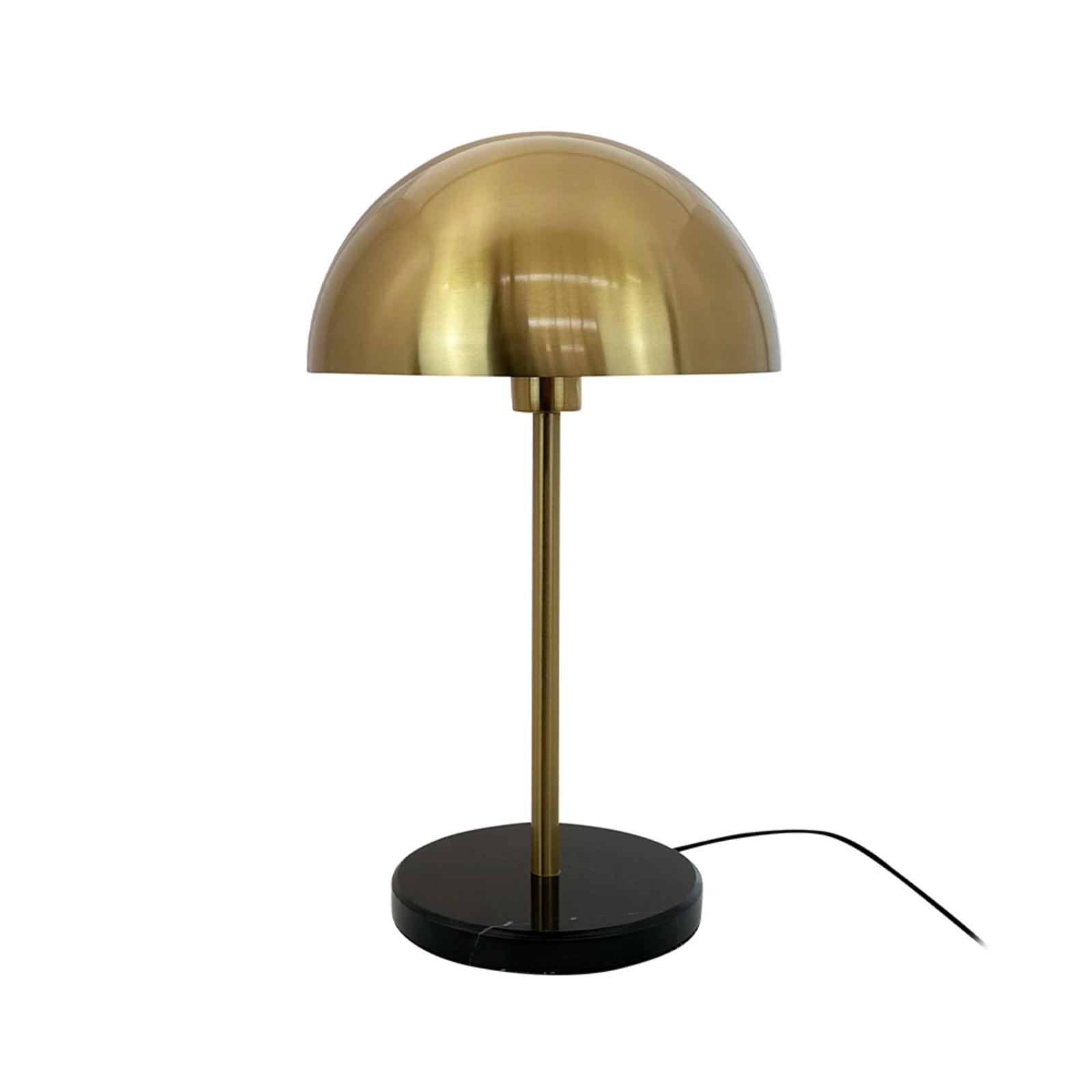 Nancy bordslampa, m&auml;ssing/marmor, 51 cm Dyberg Larsen - Vardagsrum - Skandinavisk - Med en ljusk&auml;lla