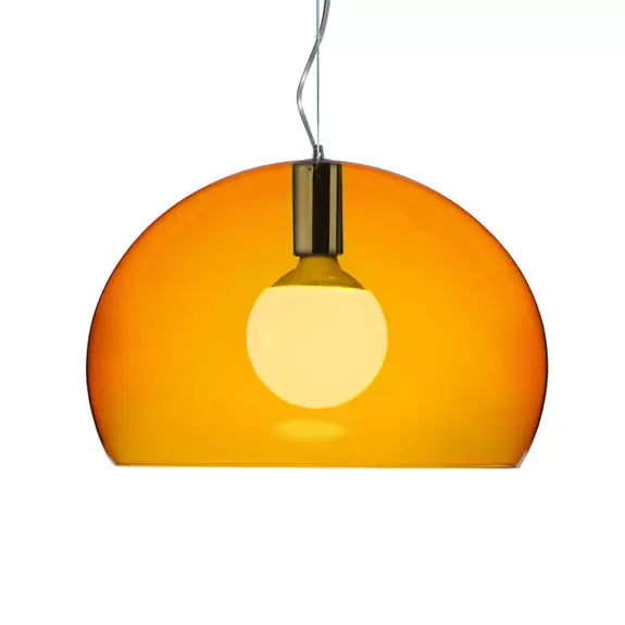 Lampenwelt Kartell Small FL/Y LED-Hängeleuchte orange