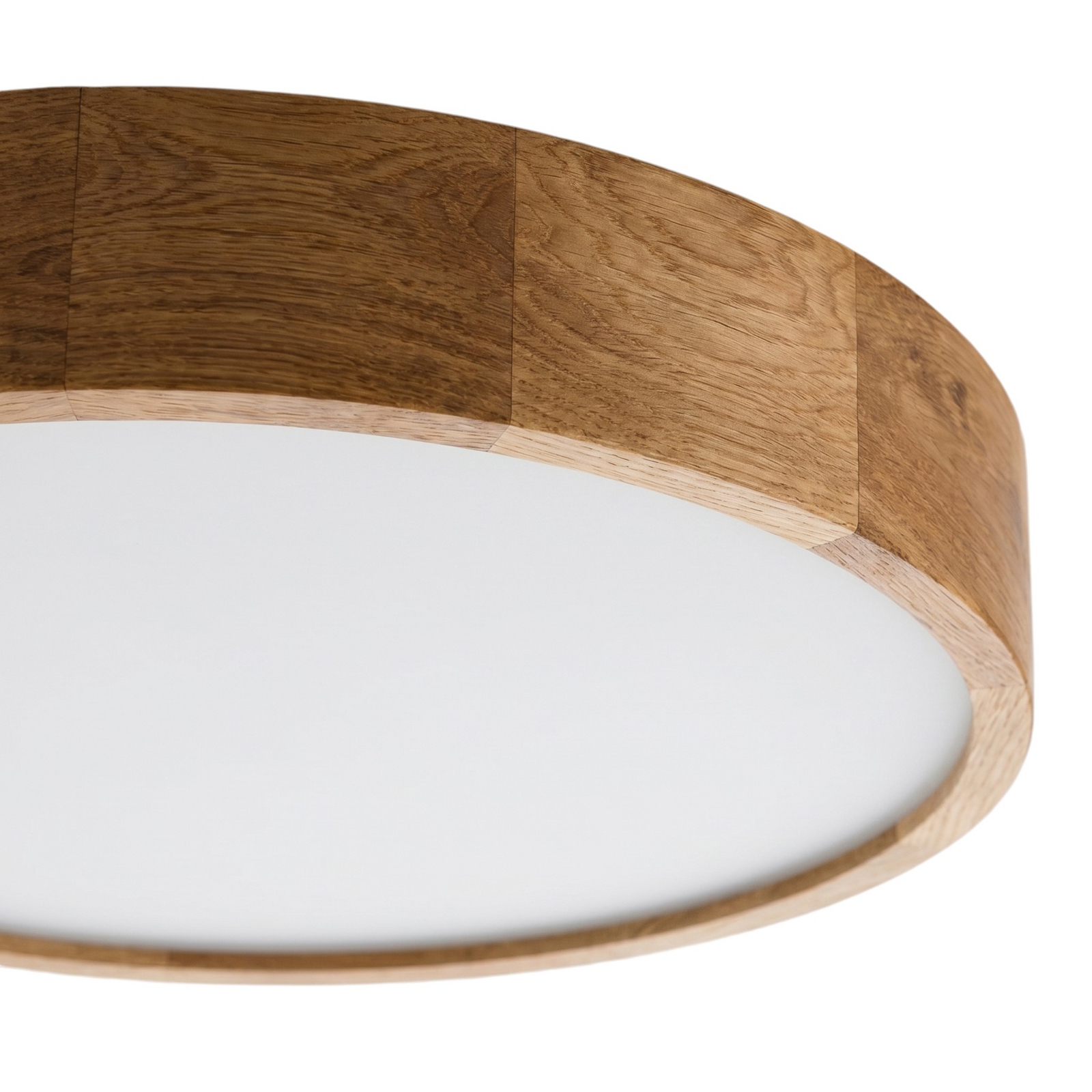 Deckenleuchte Cleo, Ø 57,5 cm, 5-flammig, Eichenholz, E27