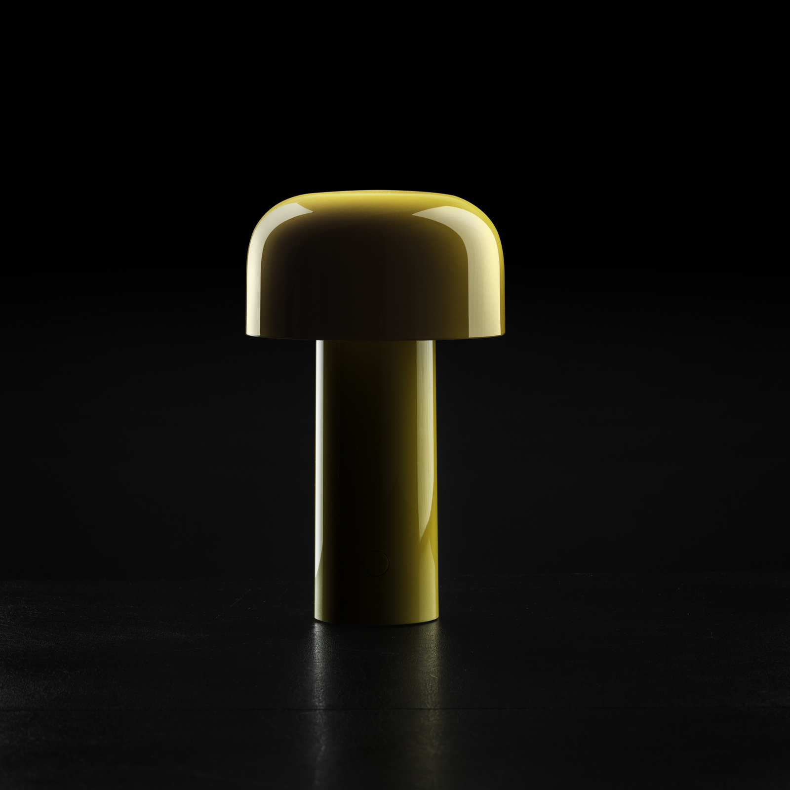 Flos LED-Akku-Tischlampe Bellhop, gelb, 21 cm, dim., IP54 Flos LED-Akku-Tischlampe Bellhop, gelb, 21 cm, dim., IP54