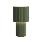 Iluma LED punjiva stolna lampa, maslinasto zelena, visina 22,1 cm – Herstal