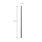 Lindby rail électrique Linaro, 2 m, noir, système monophasé