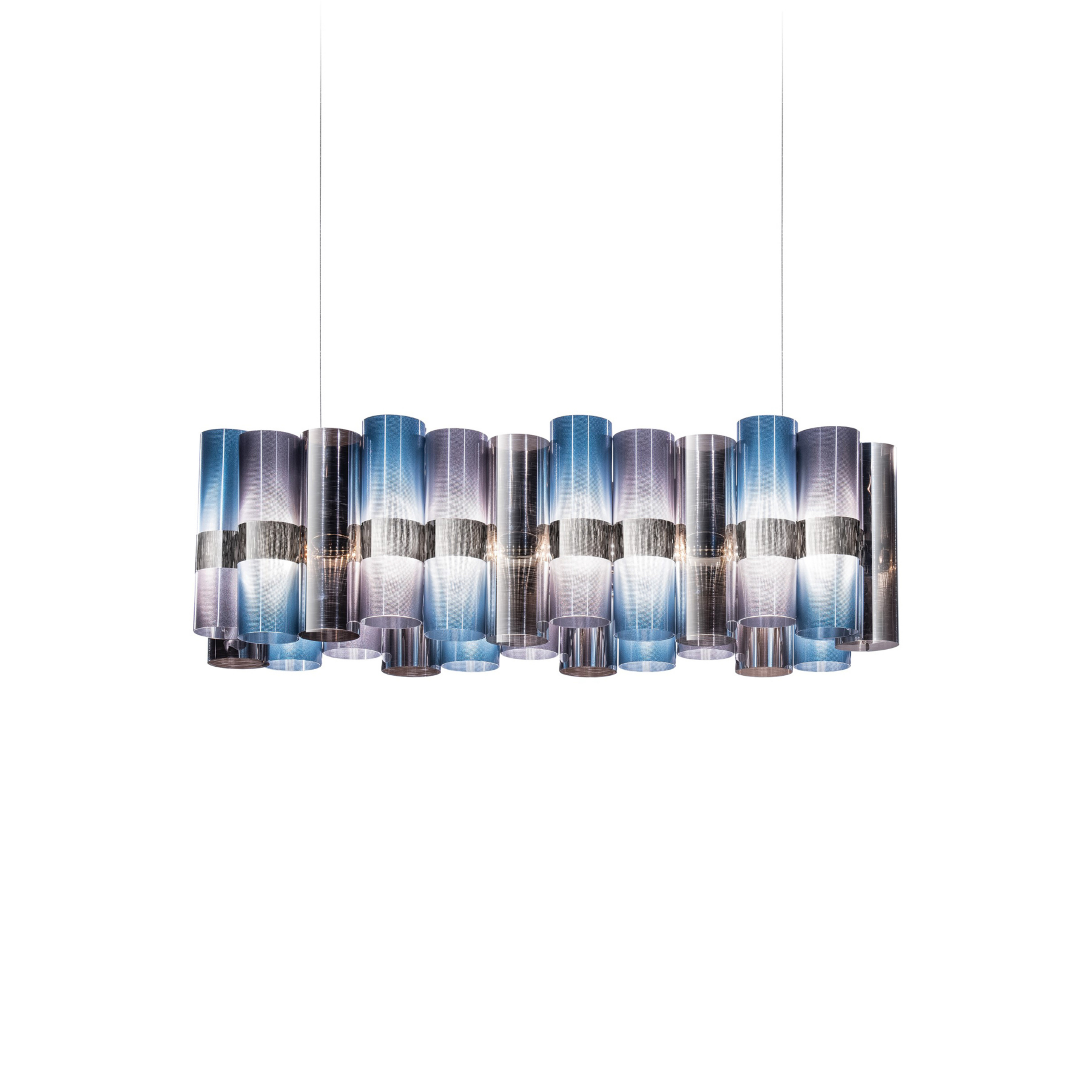 LED-Hängelampe La Lollo, blau/violett, 100 cm - Slamp