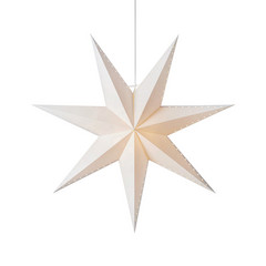 Estrella decorativa Lively, para colgar, blanca, Ø 60 cm