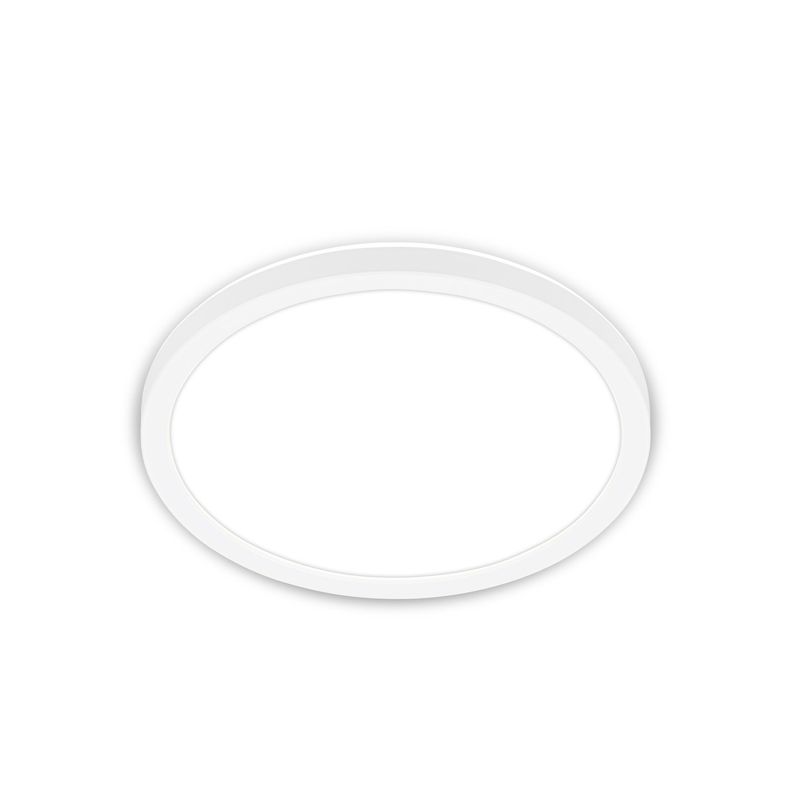 LED ceiling light Tava, white, Ø 24 cm, plastic