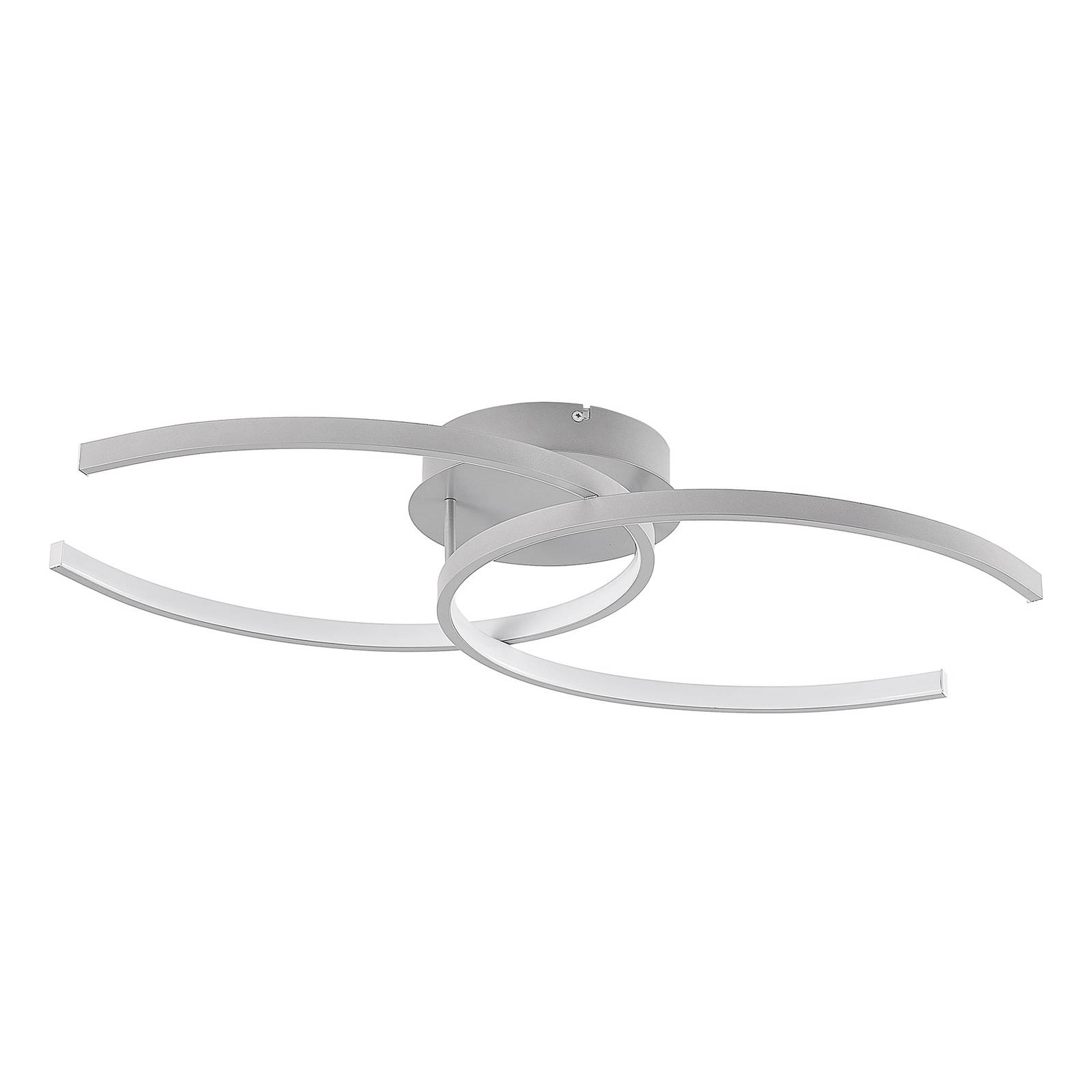 Lindby Cirlio plafonnier LED CCT argenté