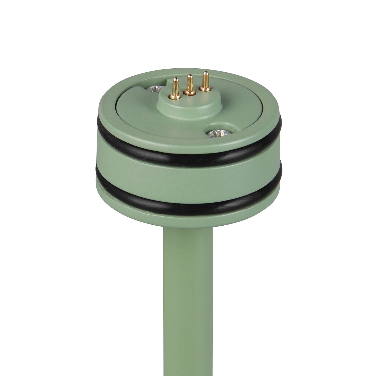 Suarez LED table lamp, green, height 39 cm, metal