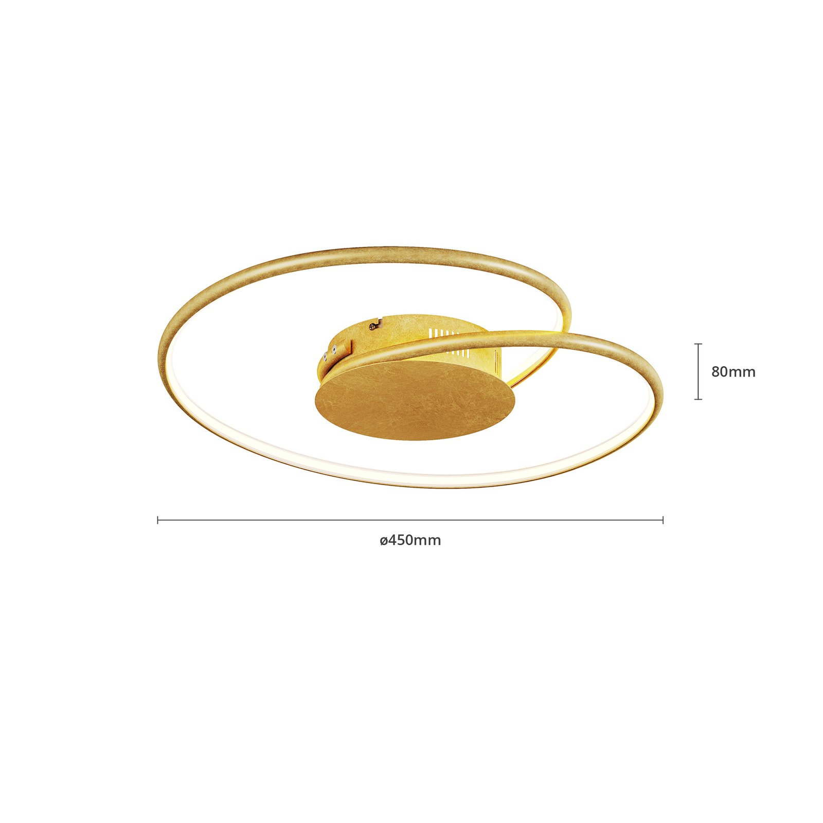 Joline LED Lámpara de Techo Ø45 Gold - Lindby
