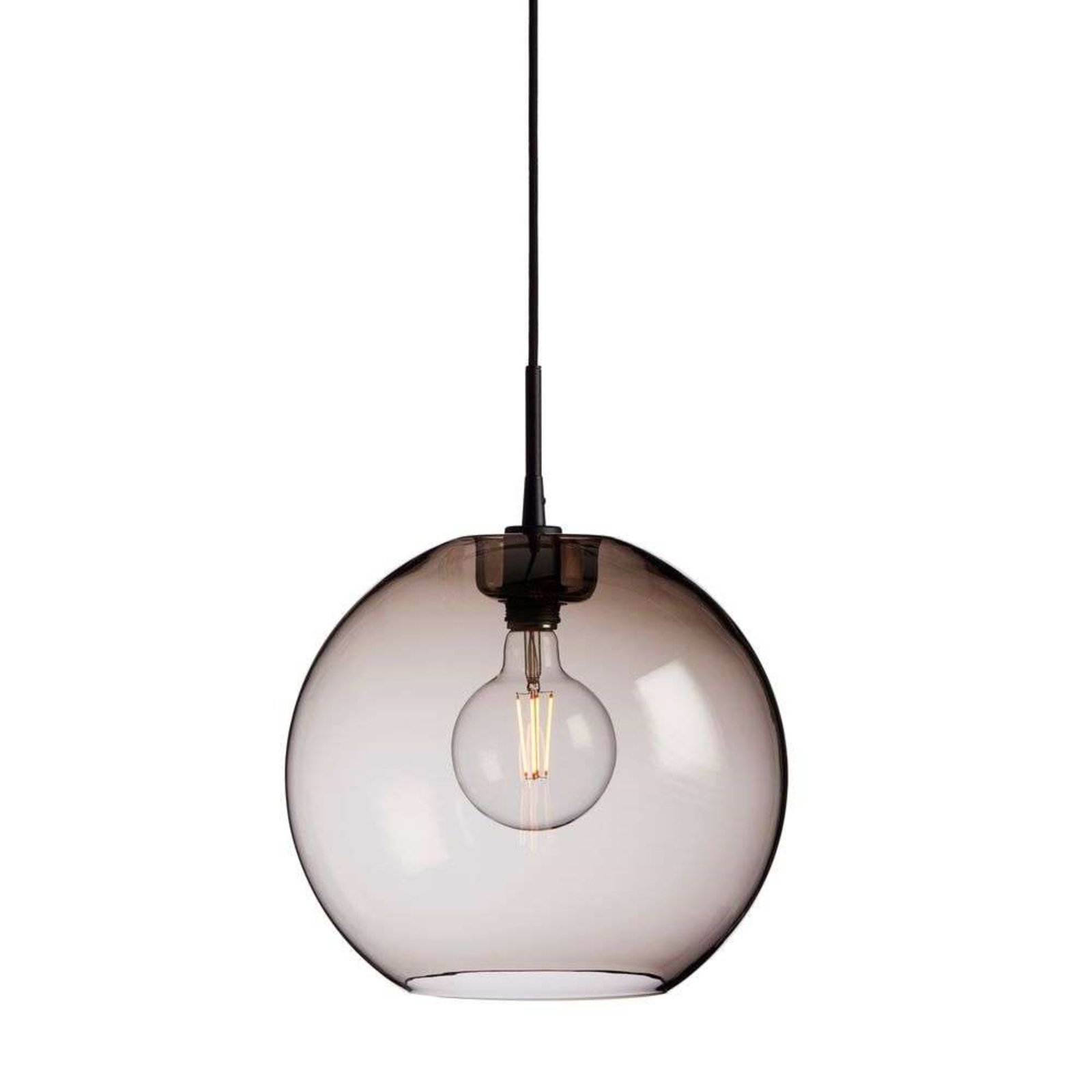 Gloria Závěsná Lampa Ø380 Black/Smoked - Belid