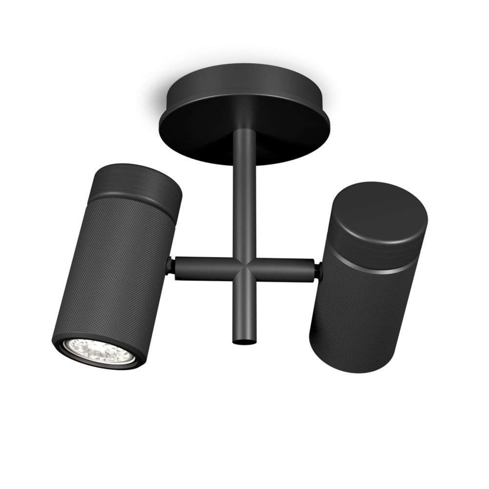 Holder 2 Stropné Lampa Black - Herstal