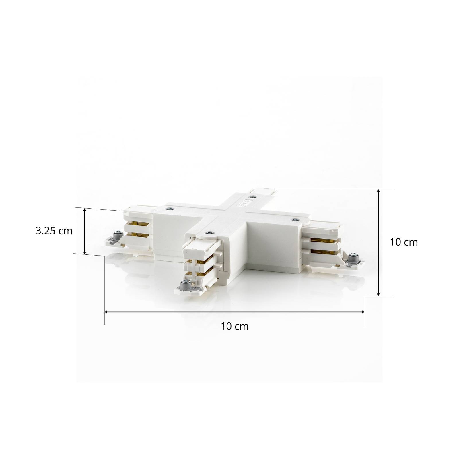 GLOBAL Connecteur en X pour rail triphasé Noa blanc