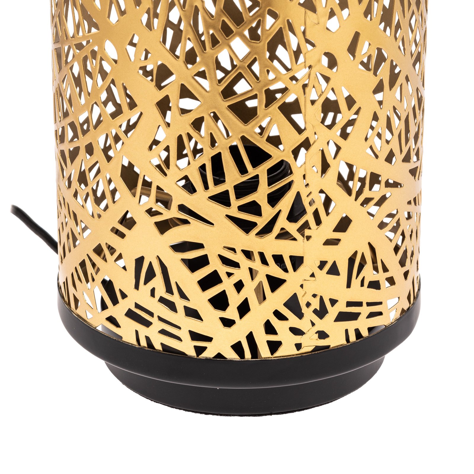 Lindby lampe à poser Yonah, doré, métal, 27 cm, E27