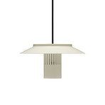 Lille 24 Hängelampe, leinenweiß, Aluminium, Ø 24 cm - Pholc