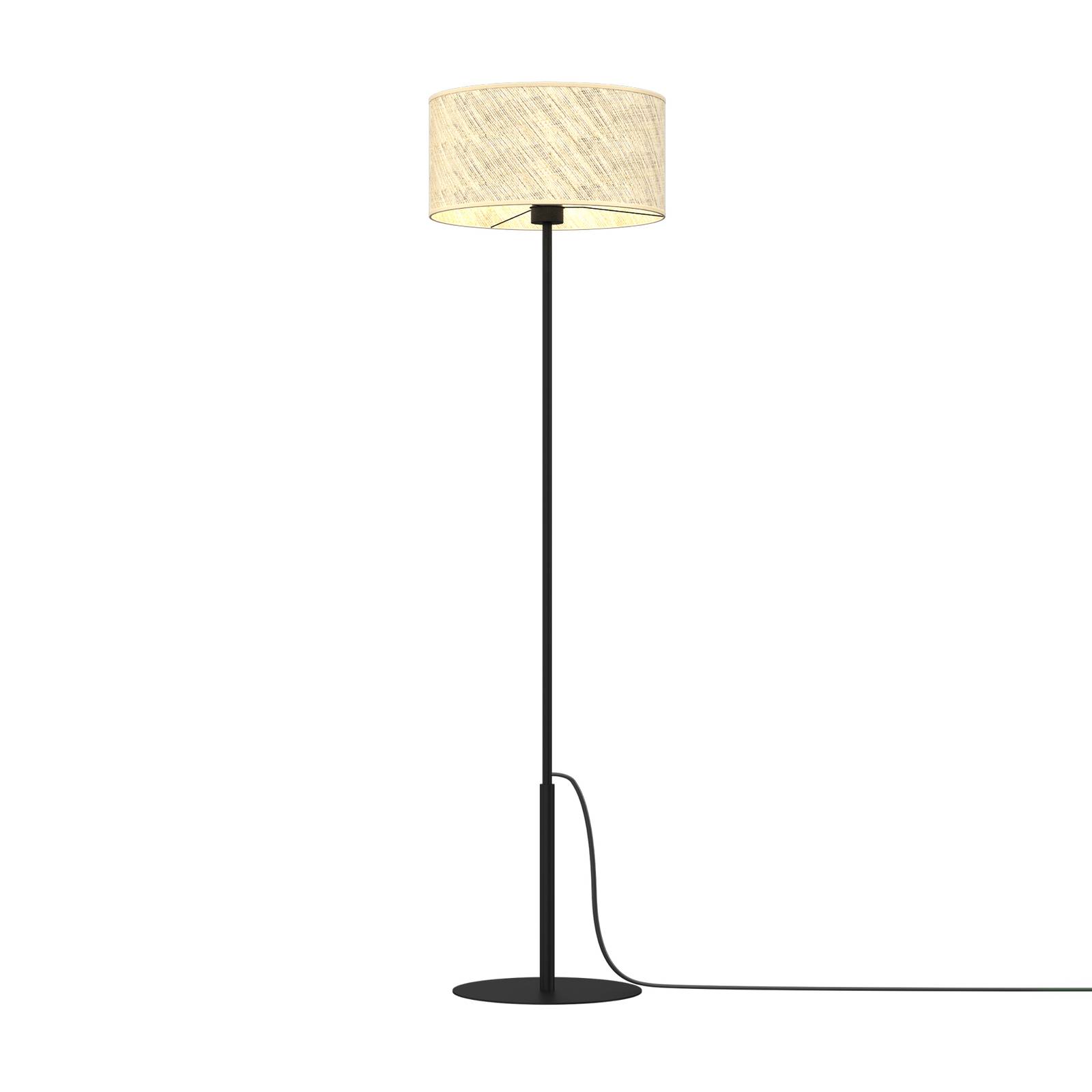 Lampadaire Jovin abat-jour rotin hauteur 150 cm