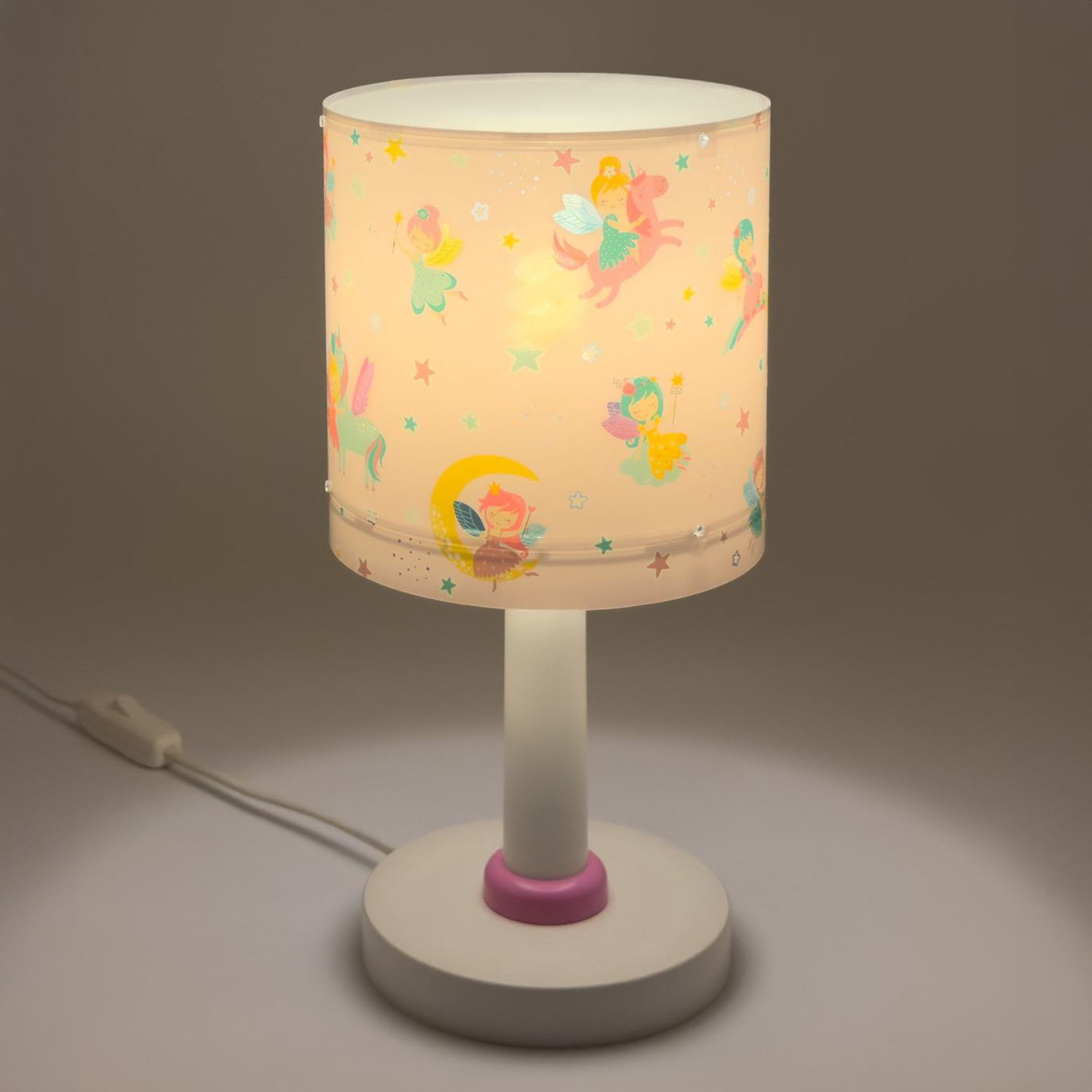 Lampe de table pour enfants Fairy Dreams, G4, Ø 15 cm