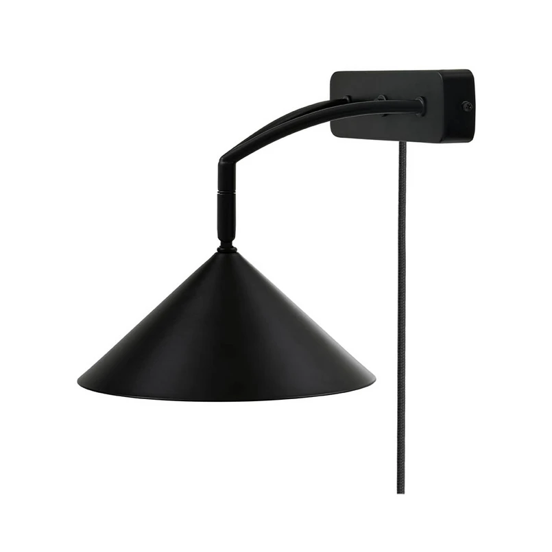 Globen Lighting – Curve Wandleuchte Black