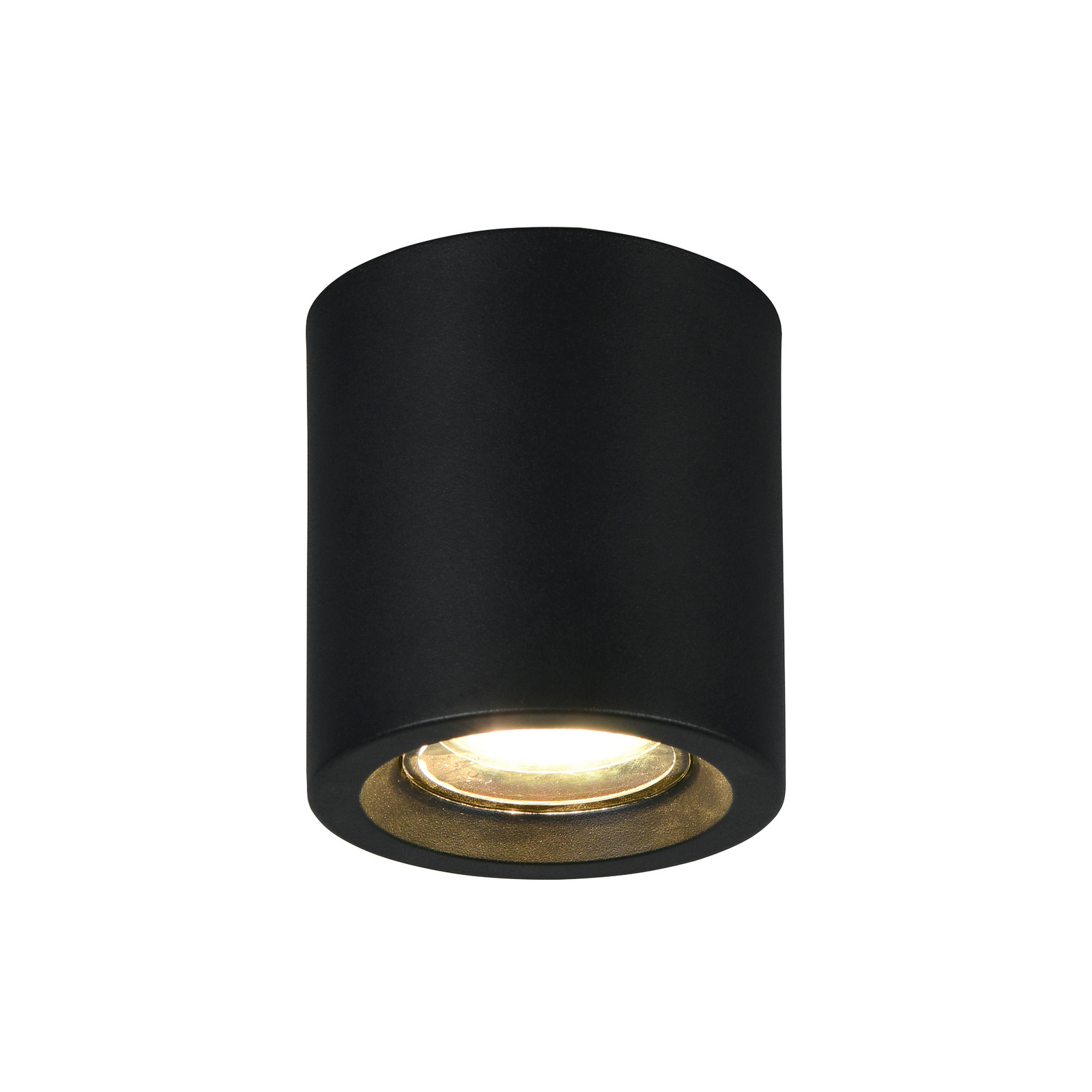 Laelamp Biscotto, mattmust, Ø 9,5 cm, metall, IP44 Laelamp Biscotto, mattmust, Ø 9,5 cm, metall, IP44