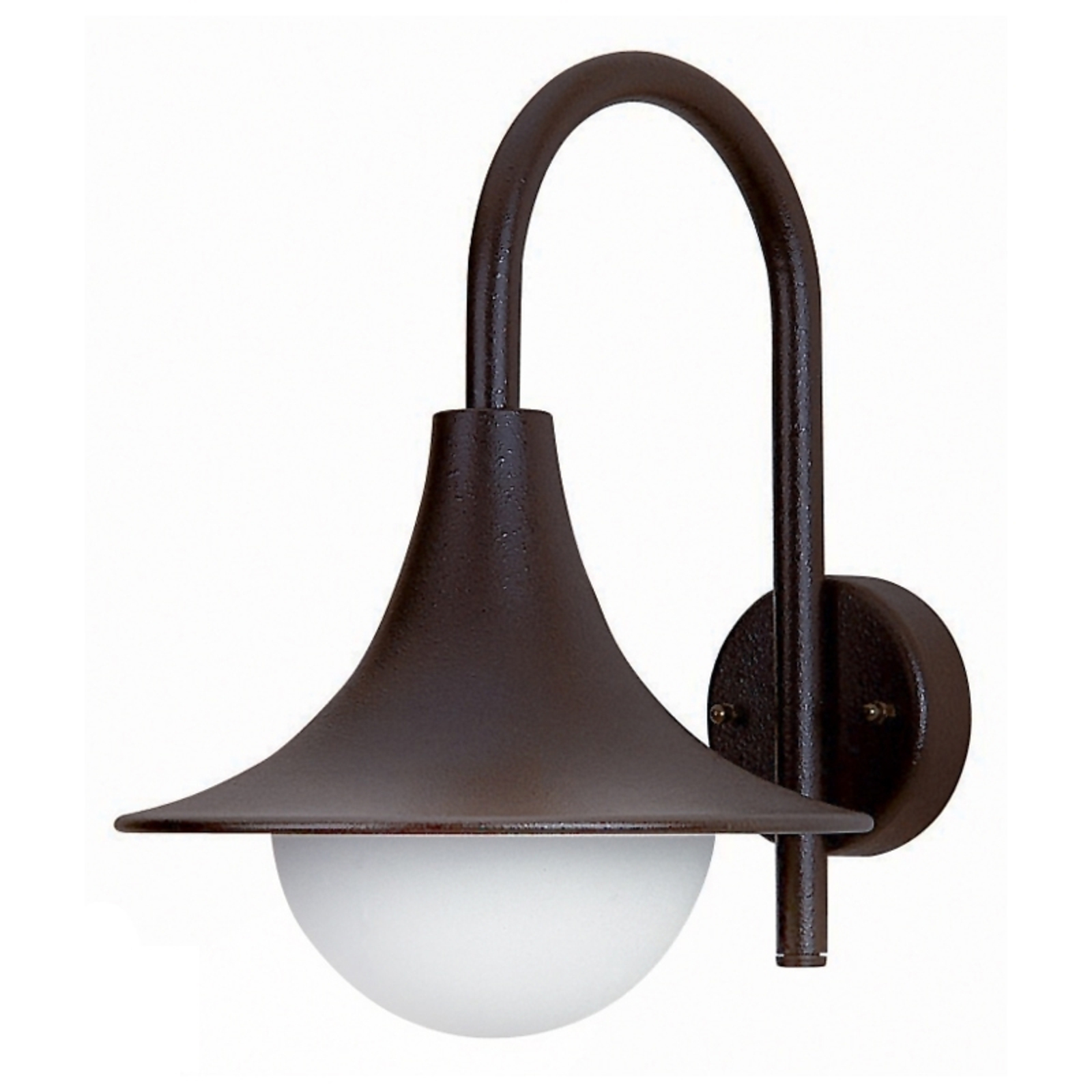 Vanjska zidna svjetiljka 167 lijepog oblika, crna