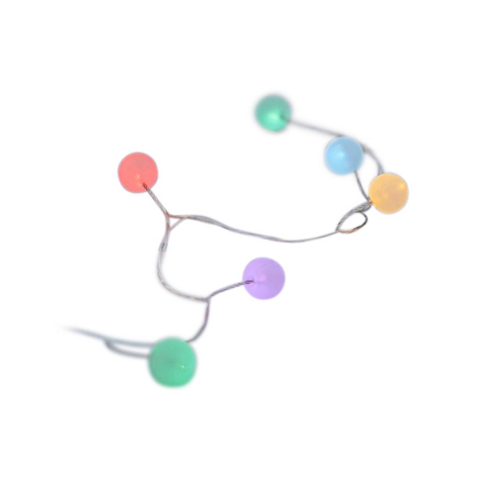 Corrente de luzes LED Ally Ball Cluster, colorida, 14 lâmpadas, bateria Corrente de luzes LED Ally Ball Cluster, colorida, 14 lâmpadas, bateria