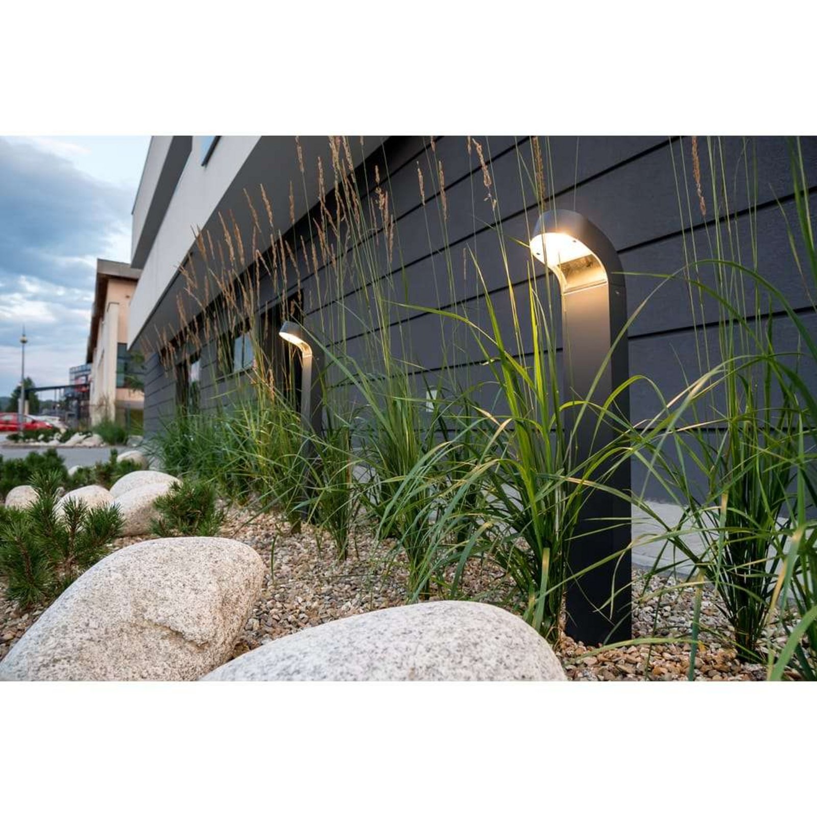 Molde LED Lampadare Exterior w/Suport de Ancorare Graphite - Norlys