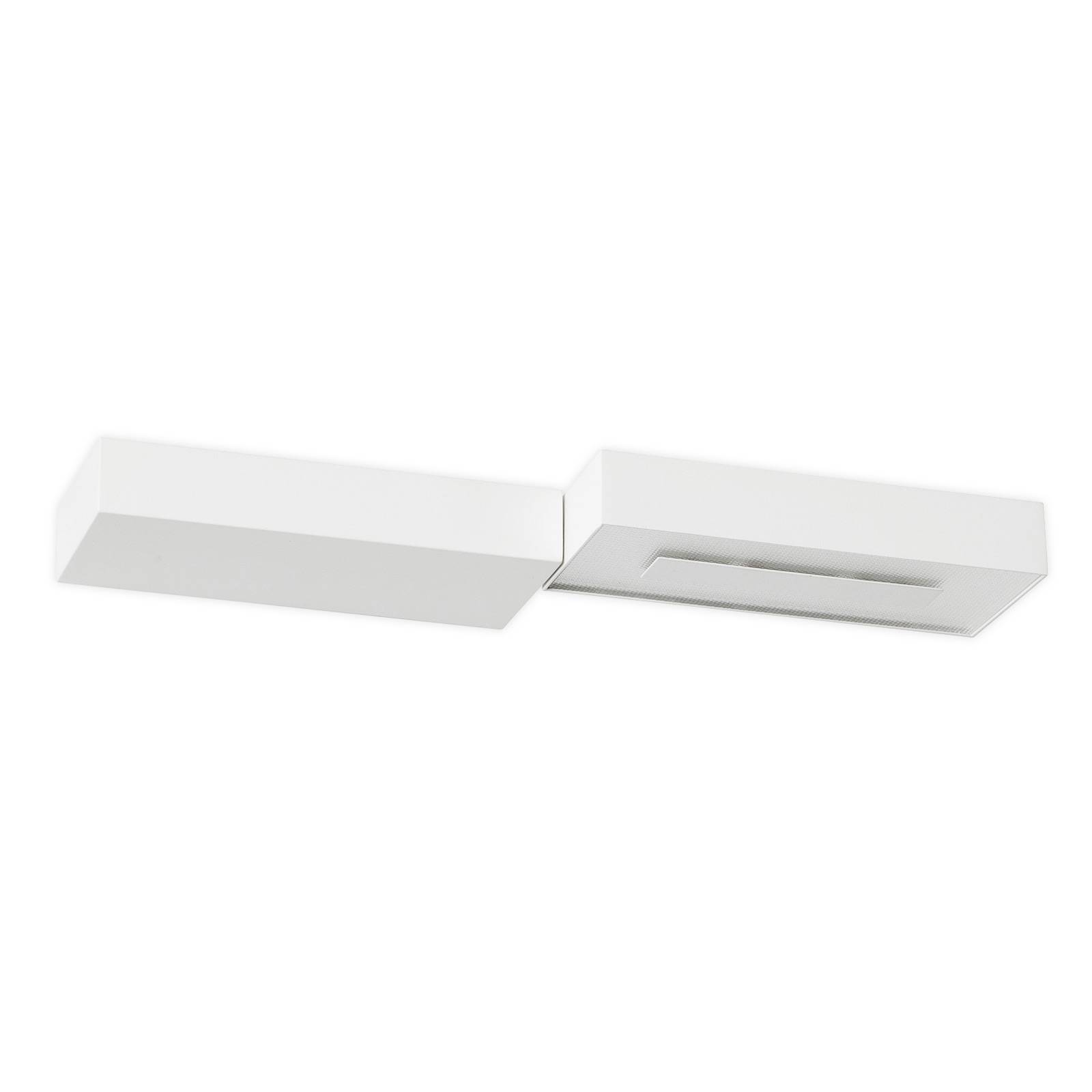 LEDS-C4 Maai applique LED 11,6 W 3.000 K on/off, per corridoio, alluminio, acrilico, 11.6 W, larghezza: 36.1 cm, altezza: 3 cm