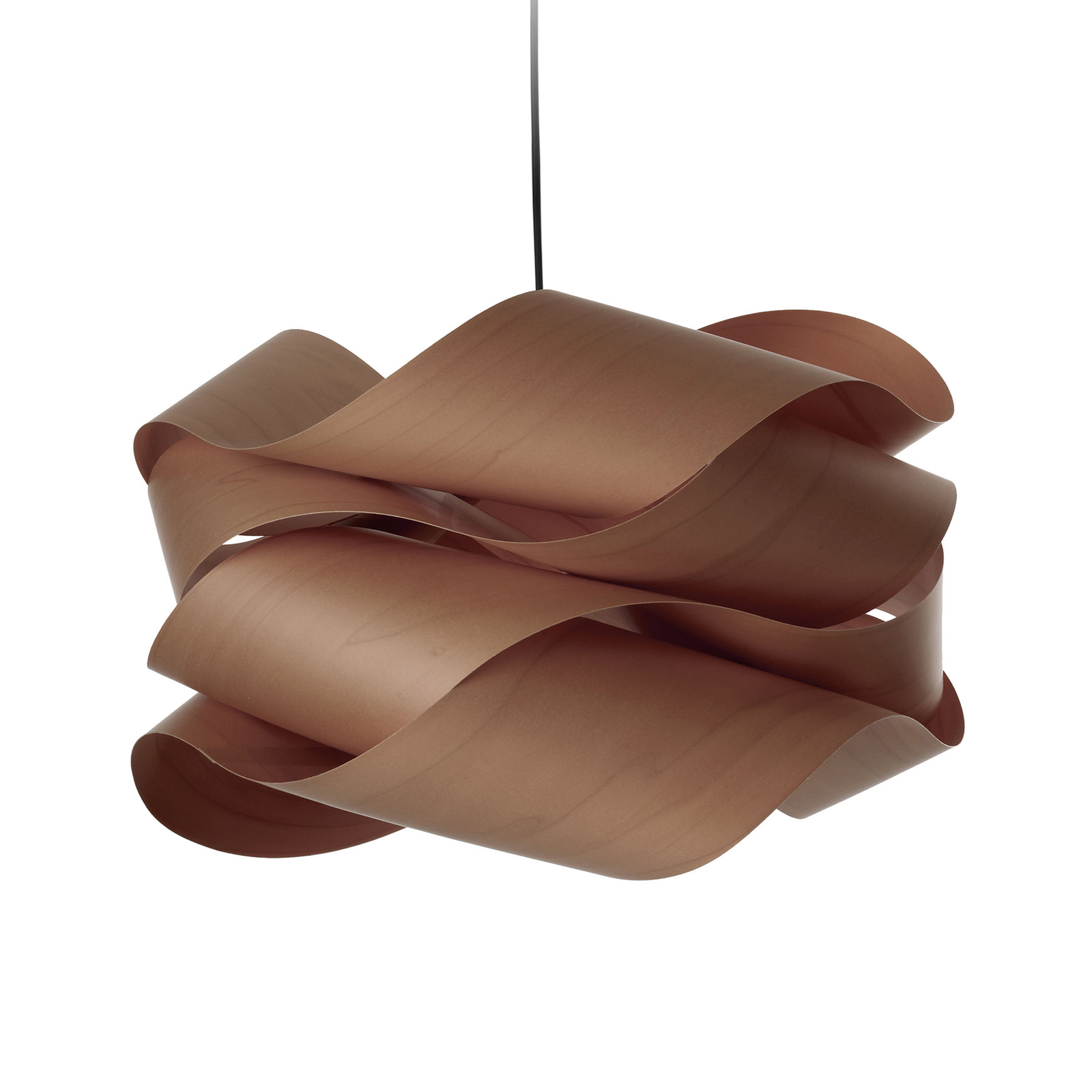 LZF Link Pendel aus Holzfurnier, Kabel schwarz