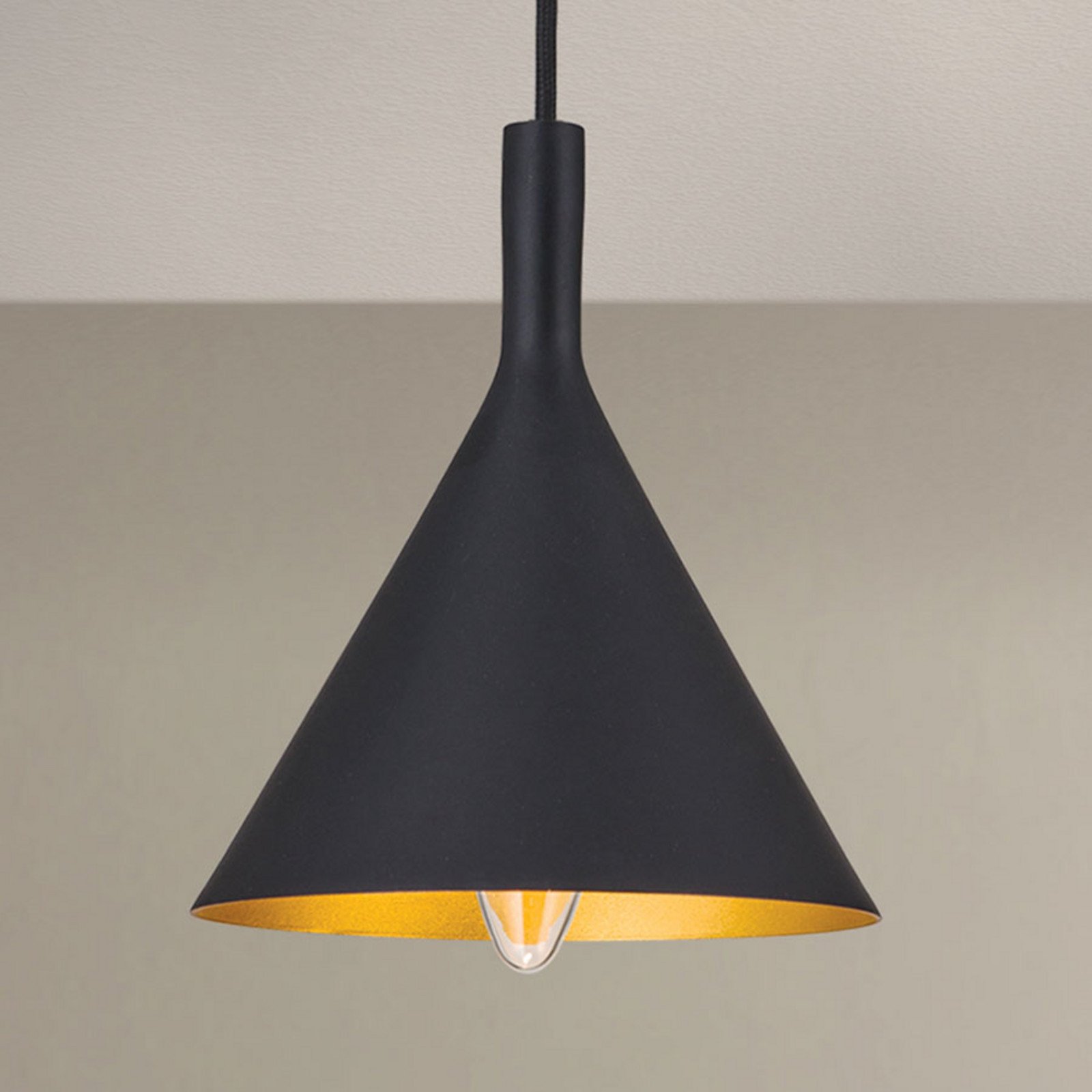 ORION Lampă pendul Gunda 165cm - Camera de zi / sufragerie - modern - negru auriu - Metal