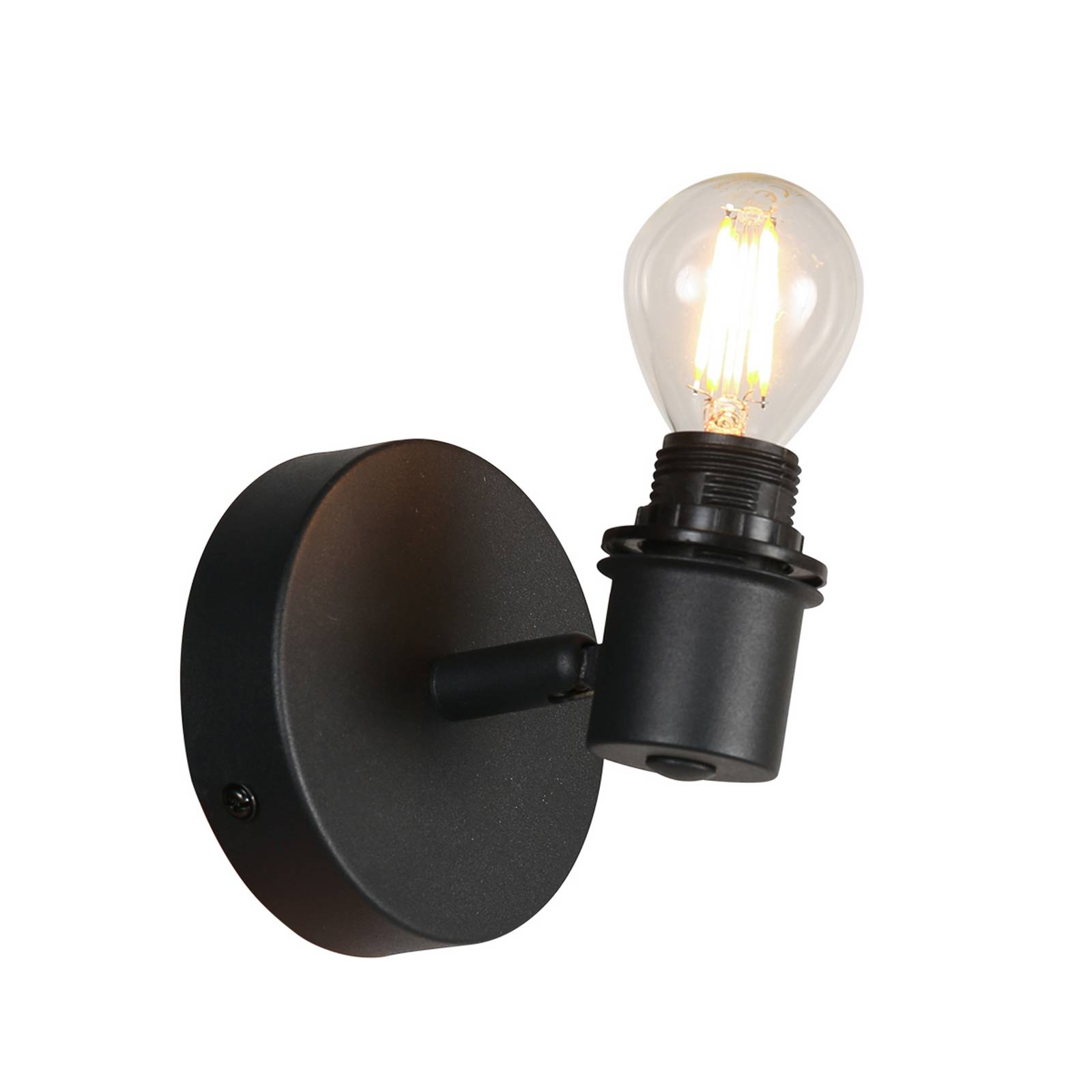  Mexlite Mexlite Sumba Wall Light, Black, Natural/black Bamboo, E14 