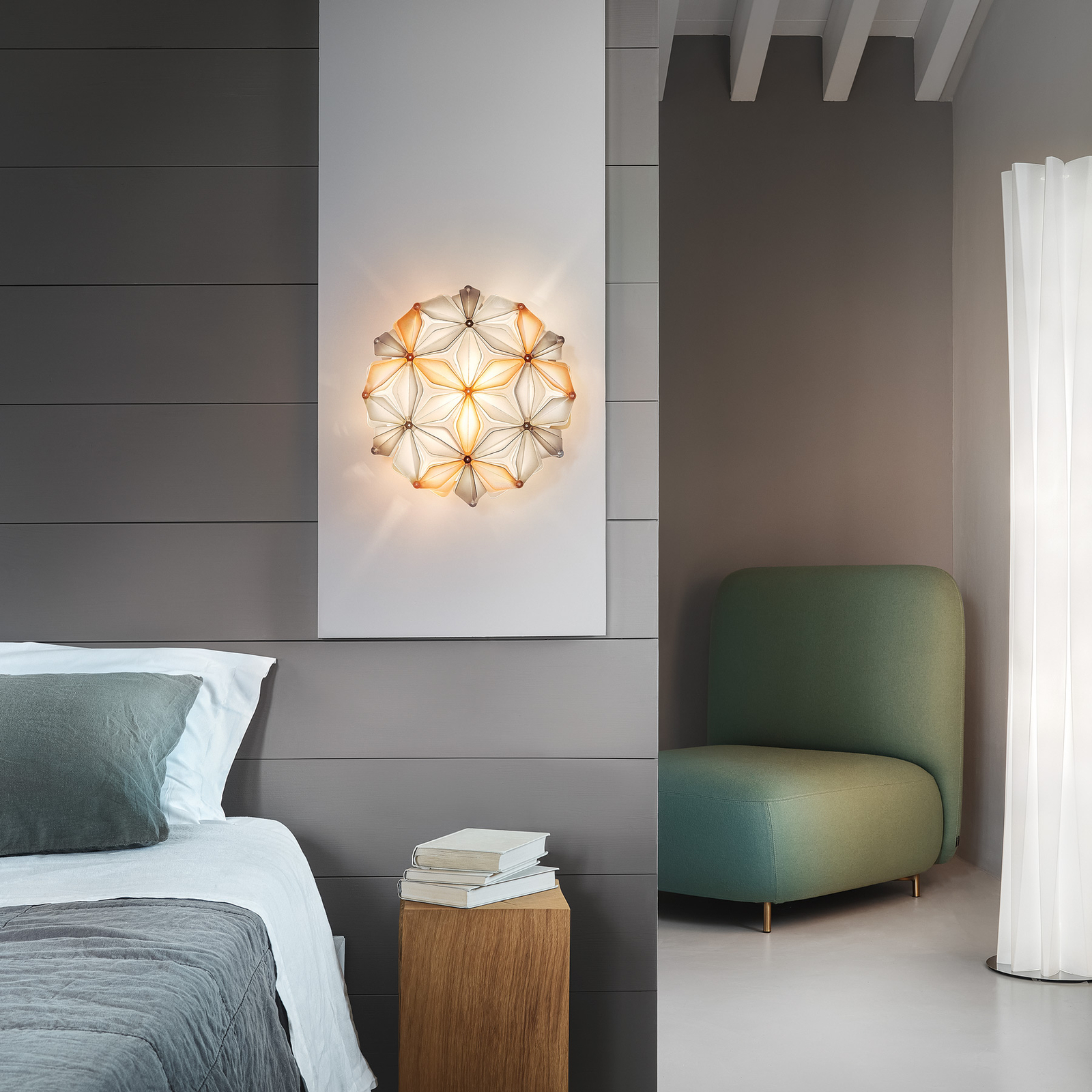 La Vie Mini Decken-/Wandleuchte Amber - Slamp