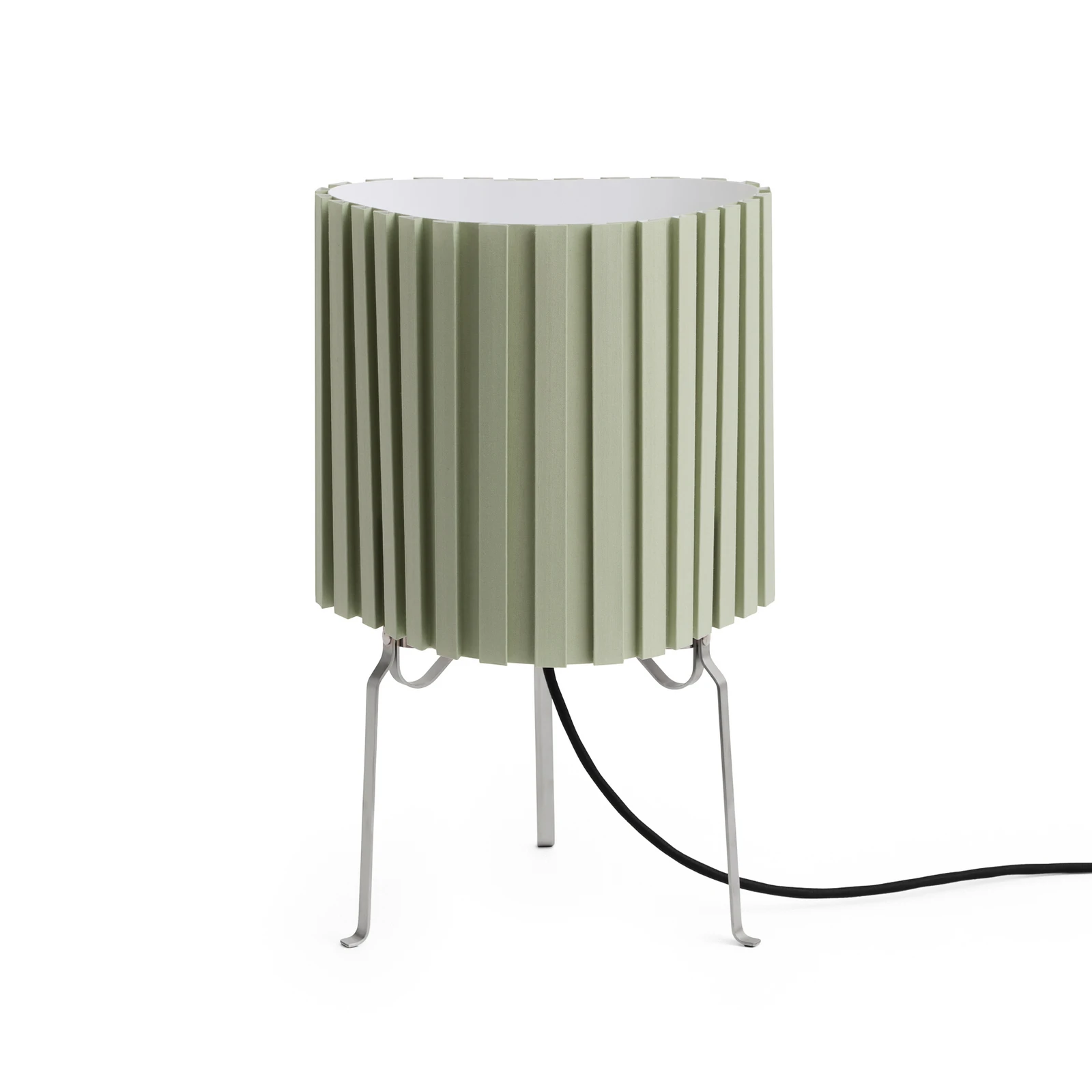 Stolová lampa HAY Canelé, zelená, výška 37 cm, E14, textil