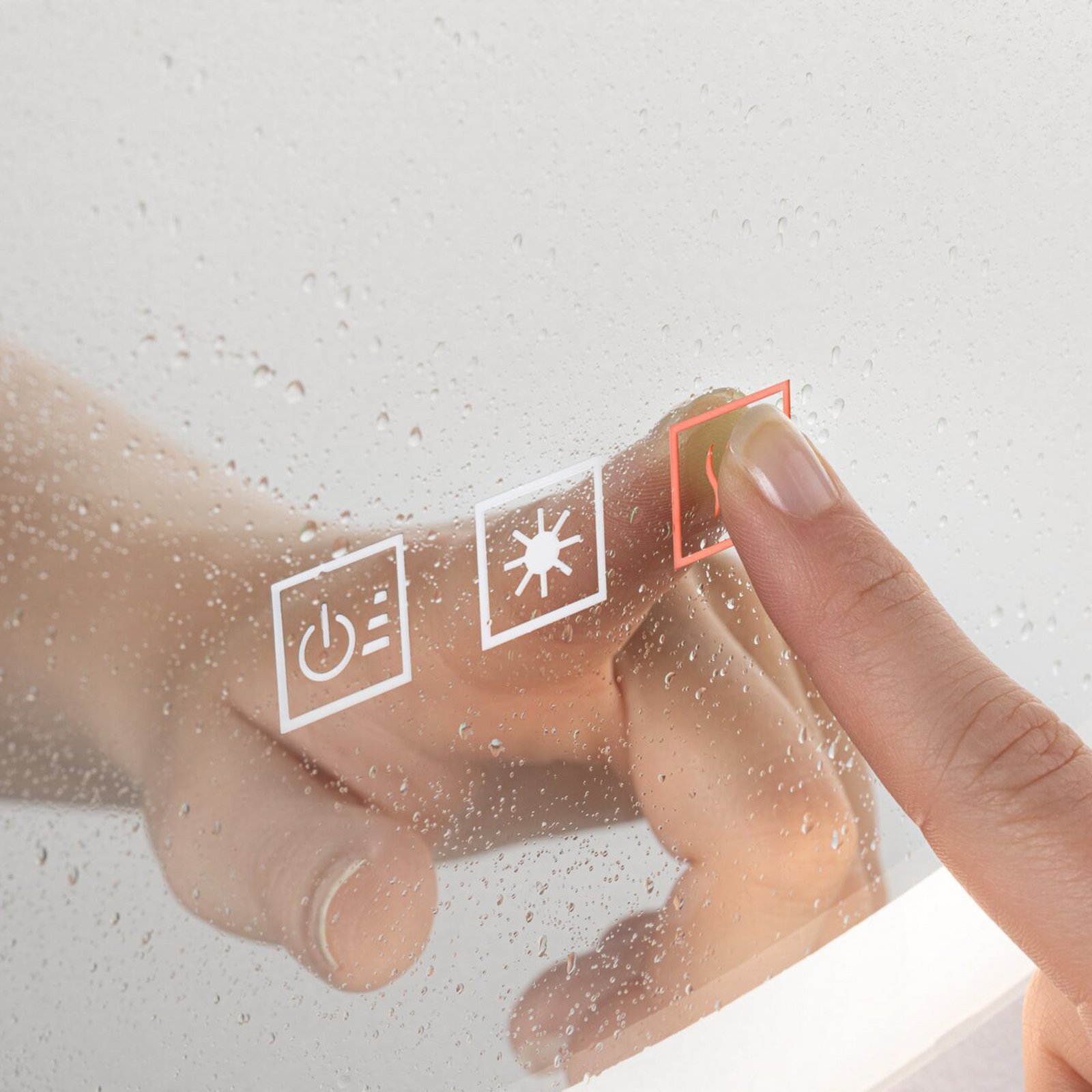 Paulmann LED wall mirror Mirra white 60x80 cm IP44 CCT