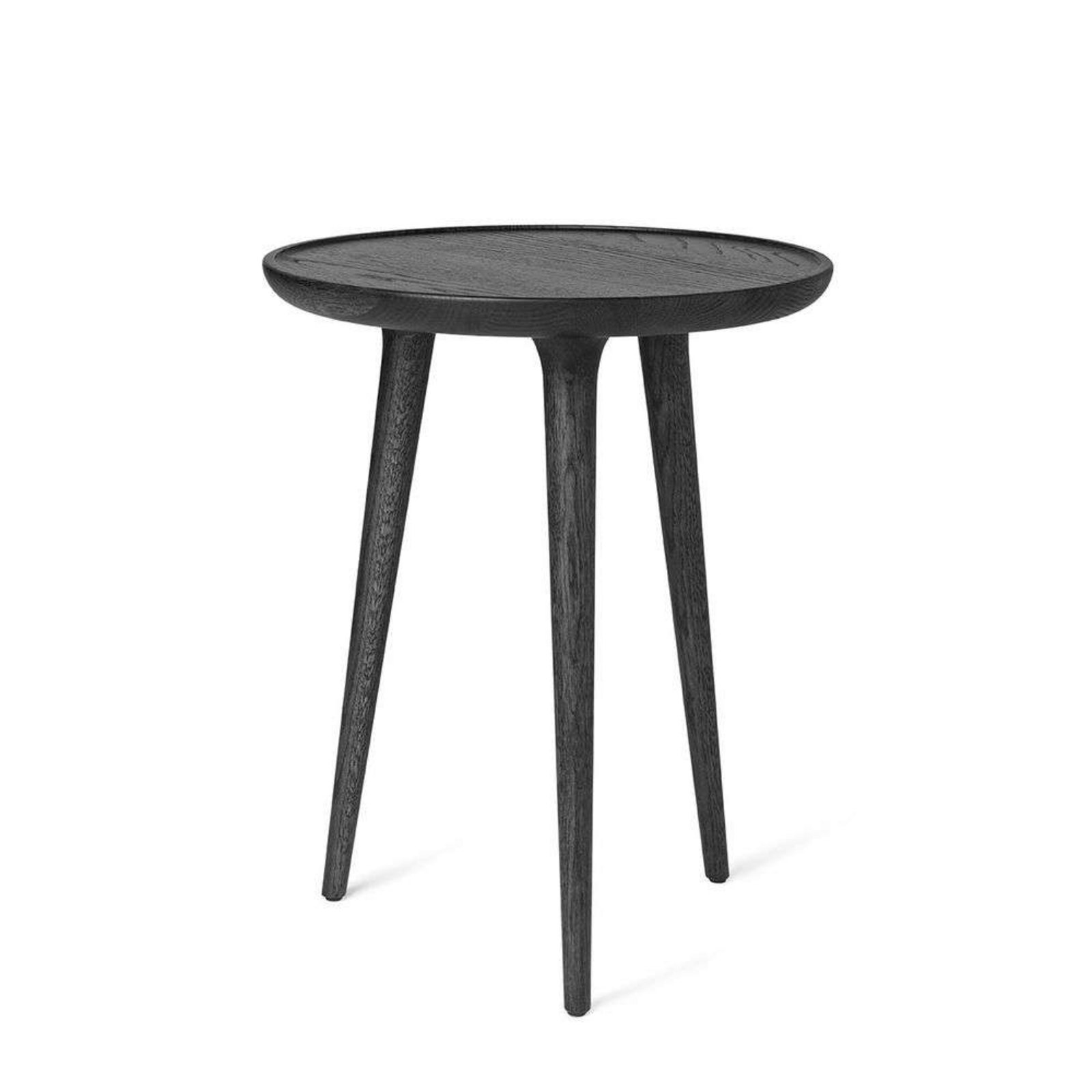 Accent Side Table Black Stained Oak Medium Ø45 - Mater