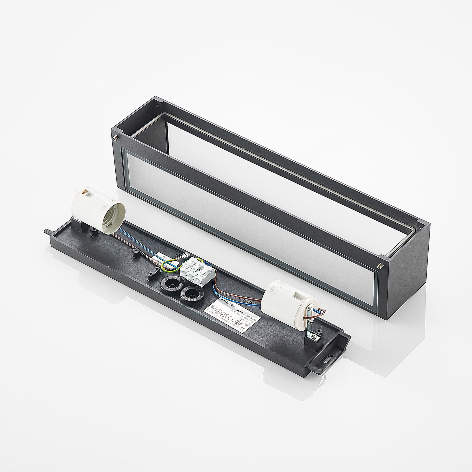 Miraz Candeeiro de Parede Exterior Dark Grey - Arcchio