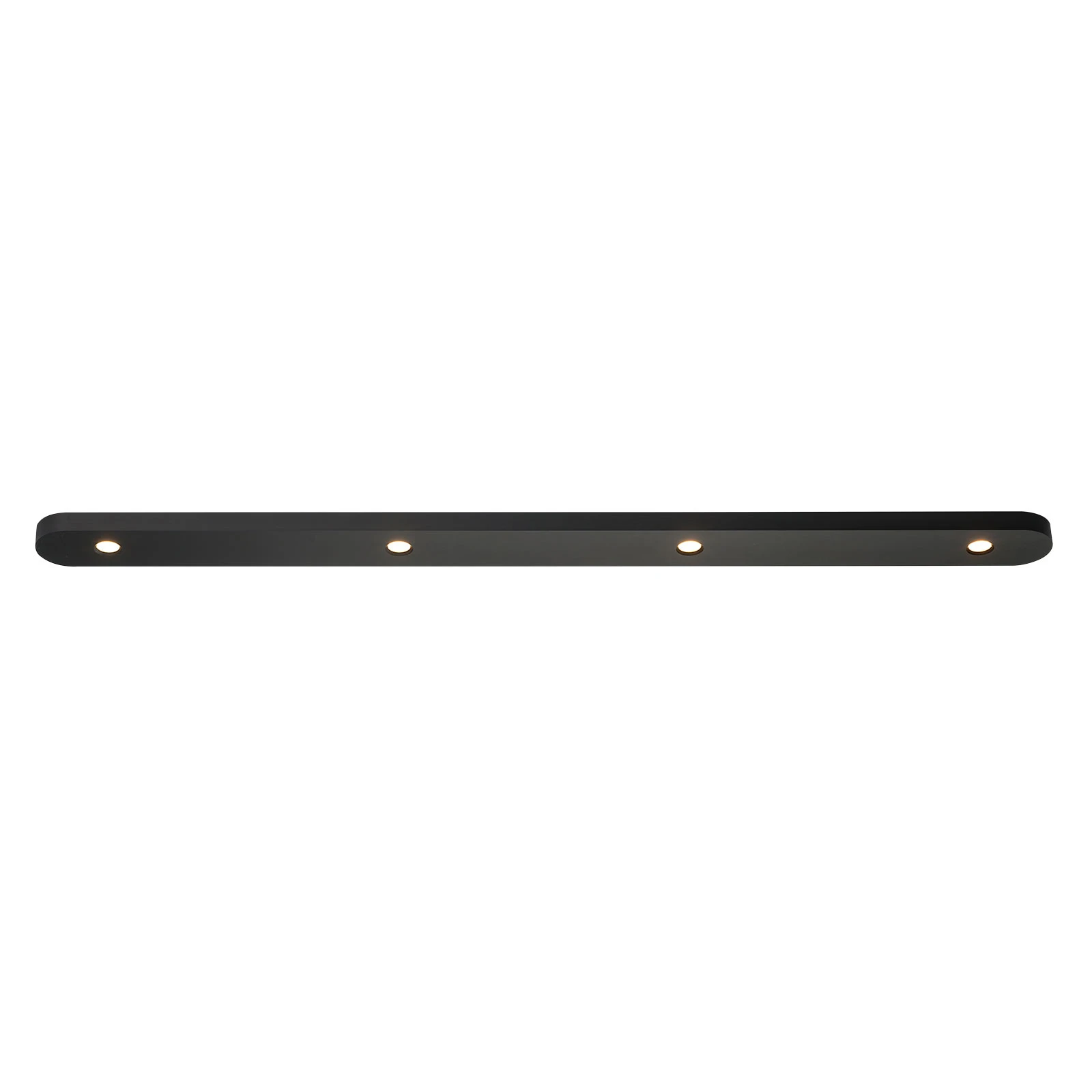 Bopp Close LED ceiling light, 4-bulb, black