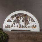 LED candle arch Fauna white