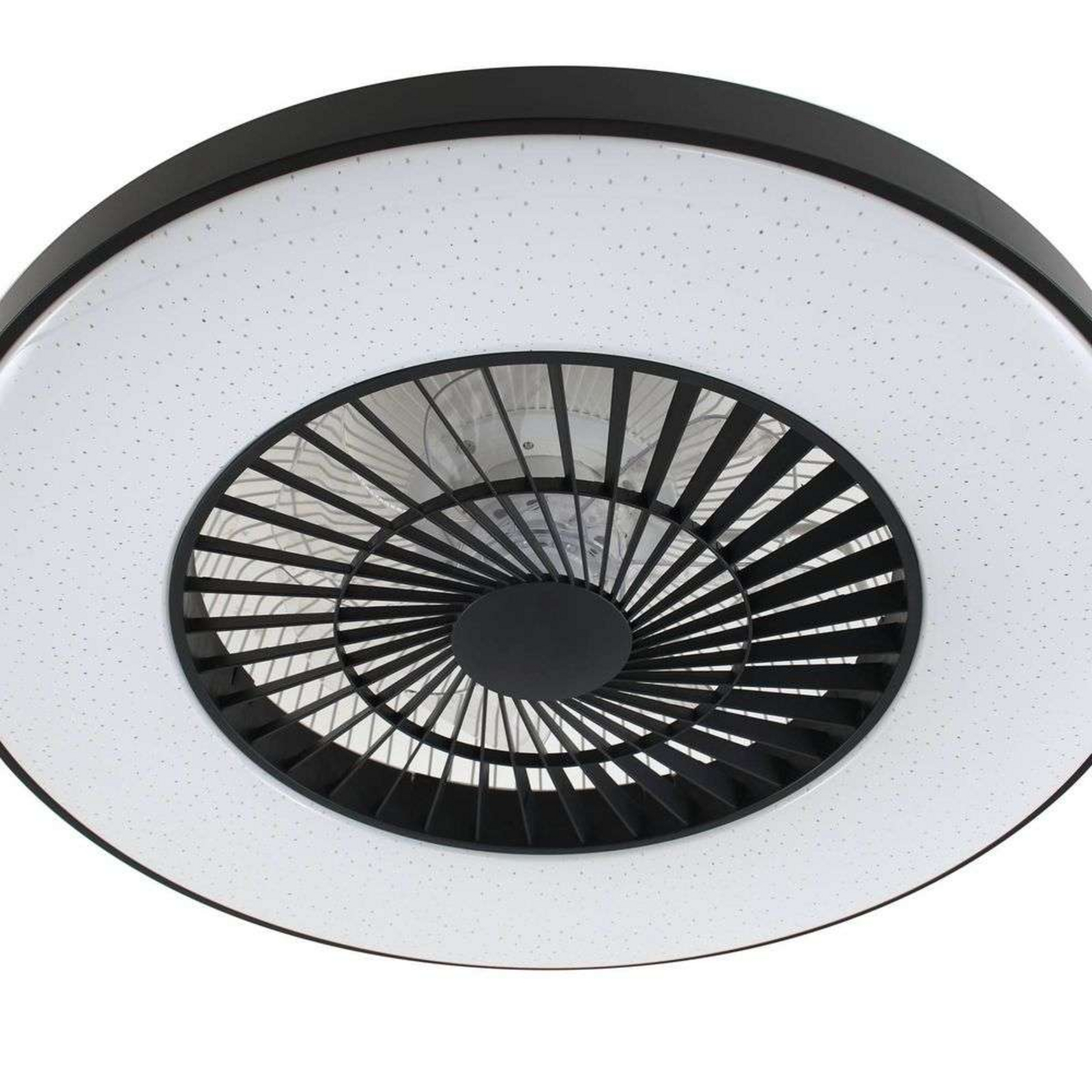 Paavo LED Smart Ventilador de techo Negro - Lindby