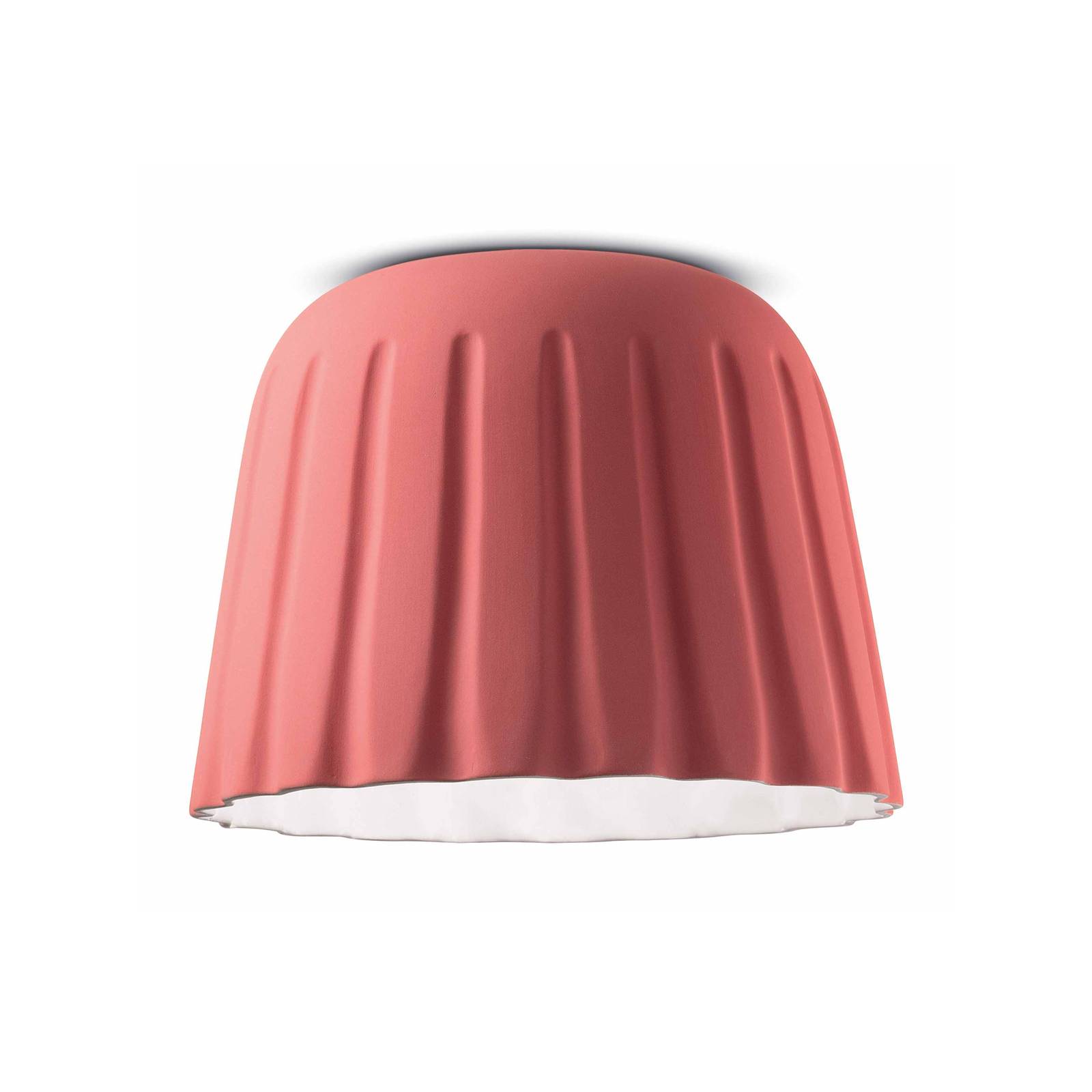 Ferroluce mennyezeti lámpa madame gres kerámia magasság 29 cm, rózsaszínű