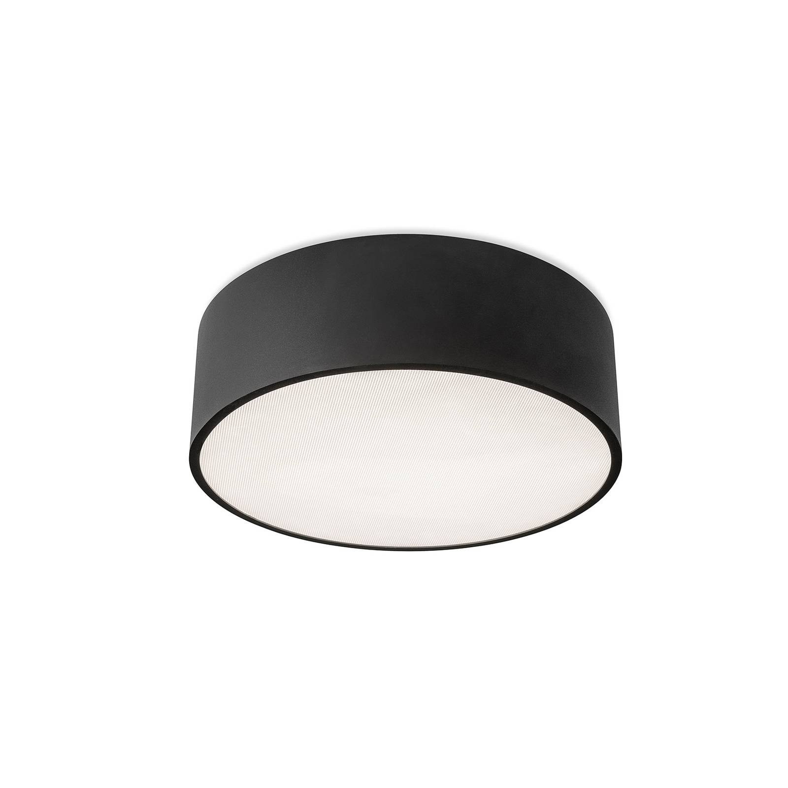 LEDS-C4 Luno lampa sufitowa LED czarna 840 Ø 60cm