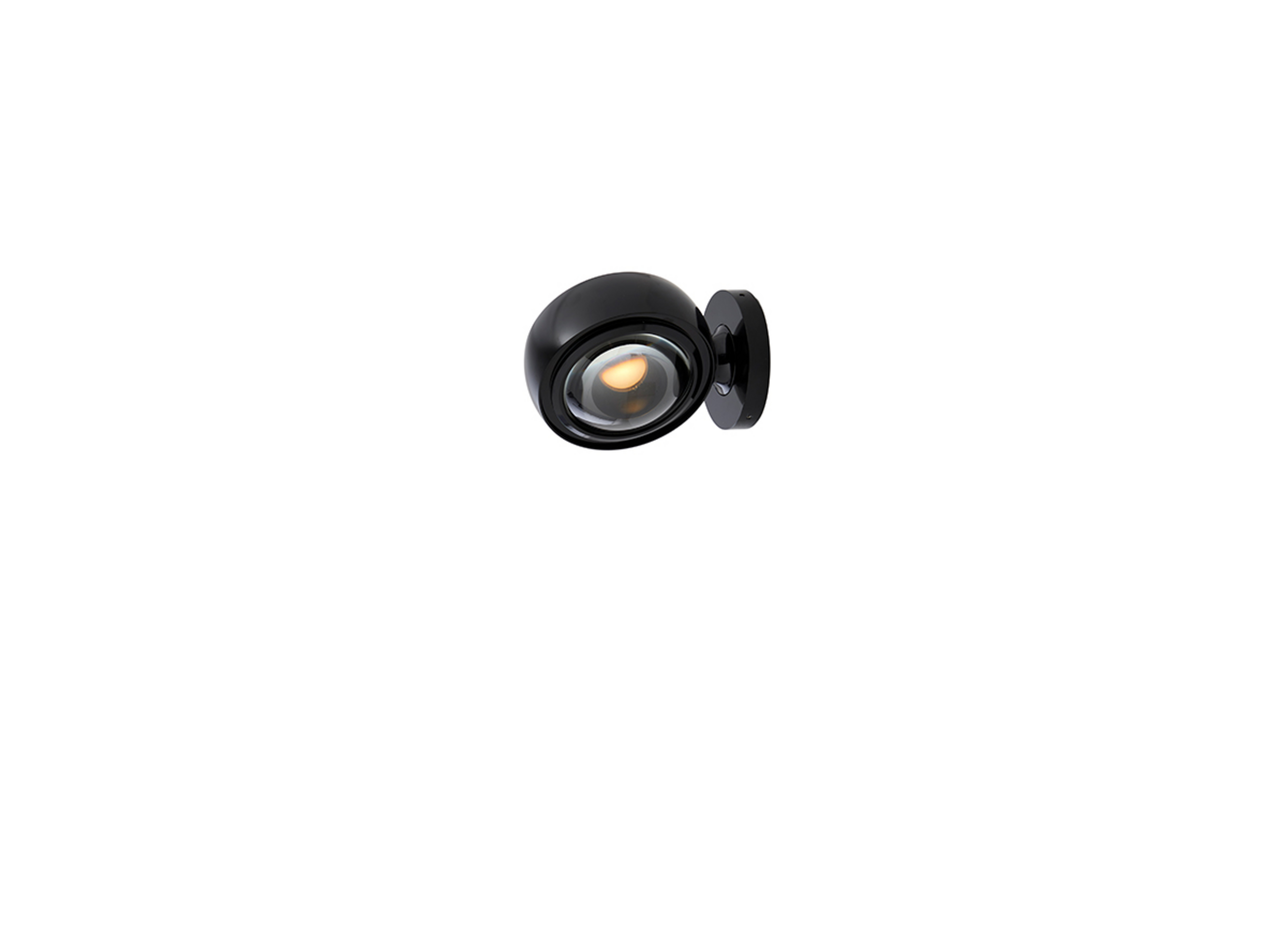 Optic Applique Murale Glossy Black - Loom Design