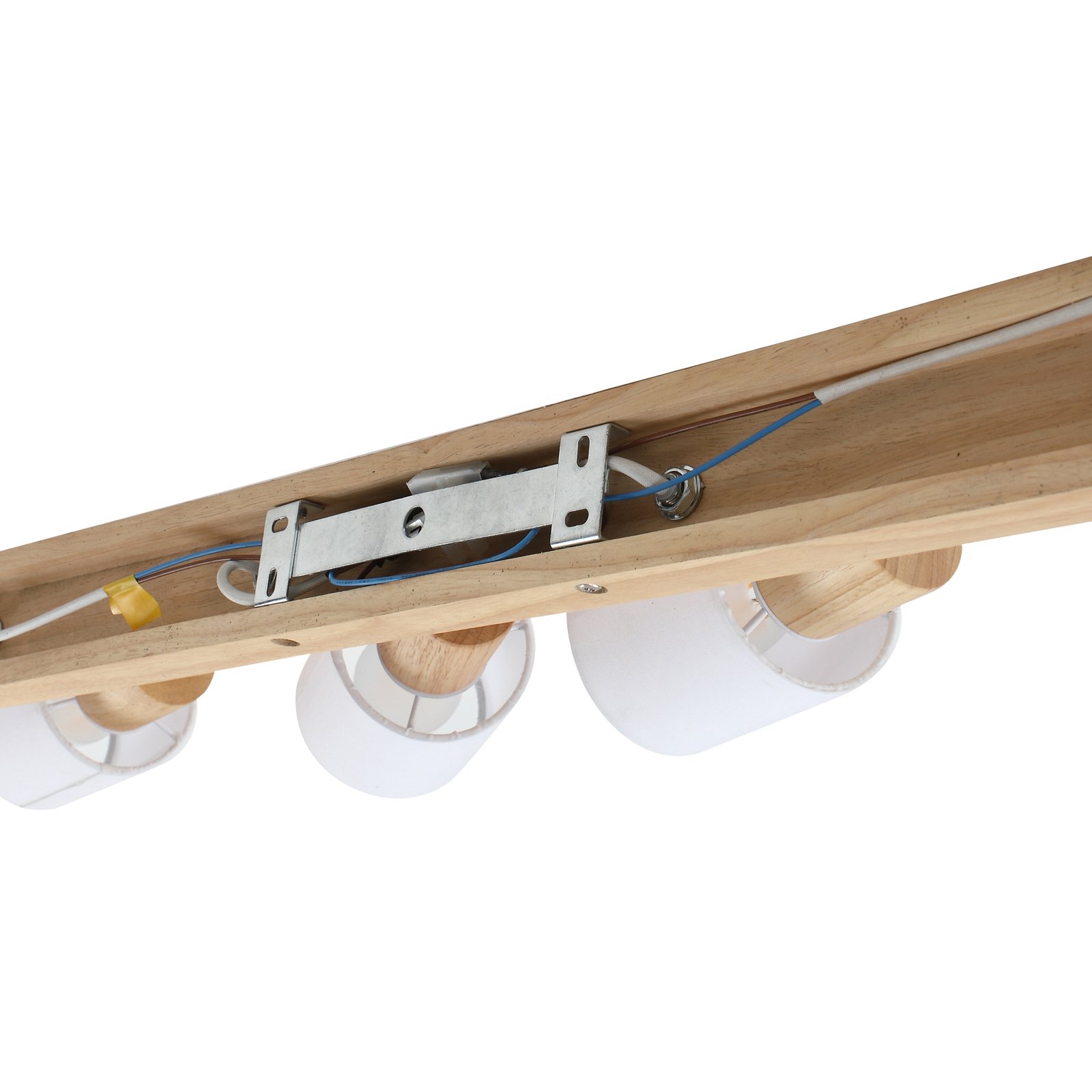 Wanessa 4 Plafonieră Wood/White - Lindby