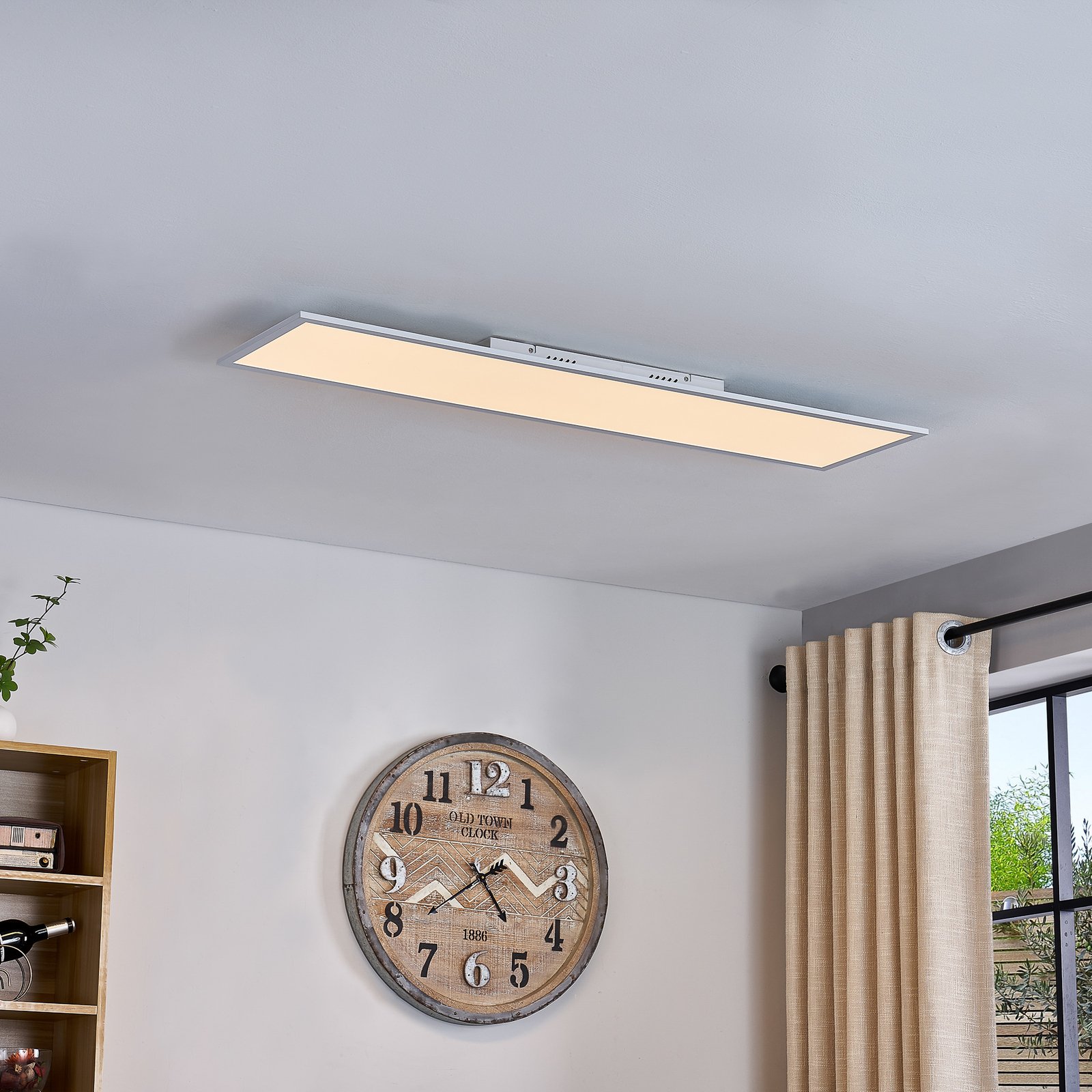 Lindby Lamin LED-Panel Rechteck weiß 119,5 cm