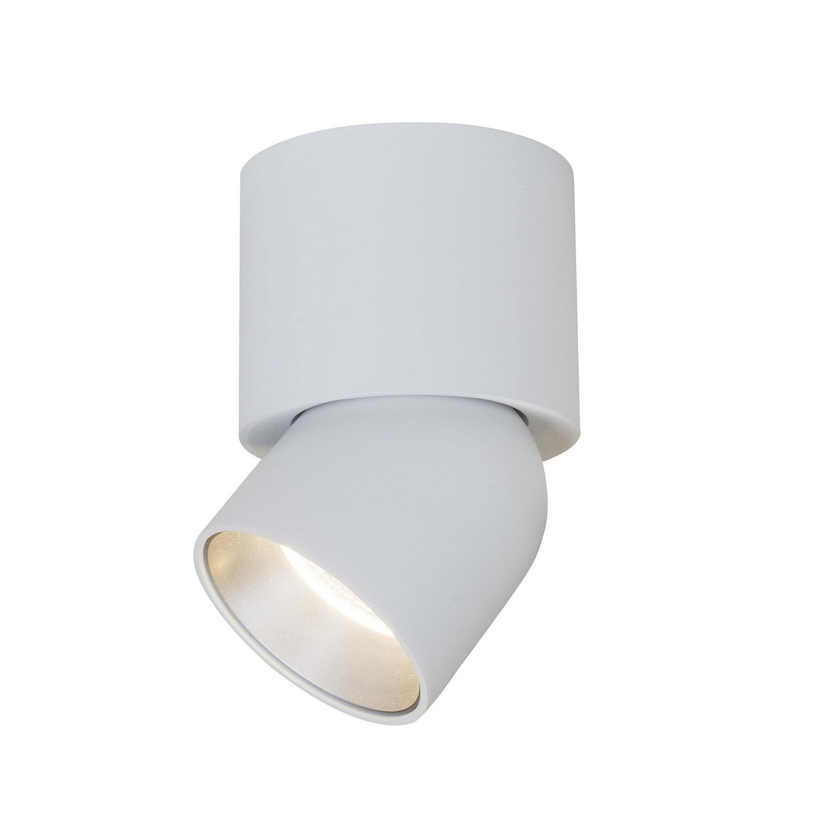 SLC LED-Deckenstrahler CUP, weiß/silber, 930, Ø 7,5 cm, dim