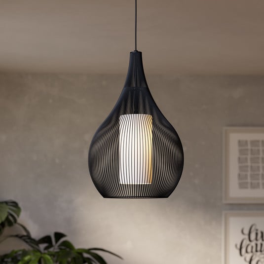 EGLO Razoni 1 Pendelleuchte, einflammig, schwarz
